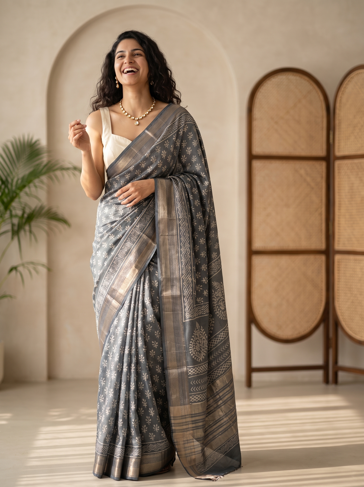 Madhavi Maheshwari Cotton Silk Saree