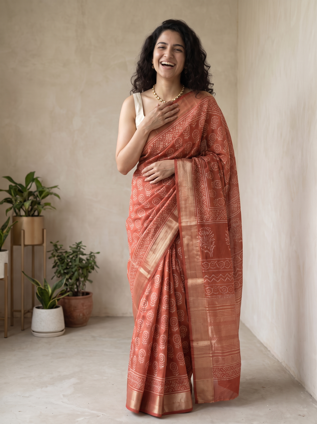 Zariya Maheshwari Cotton Silk Saree