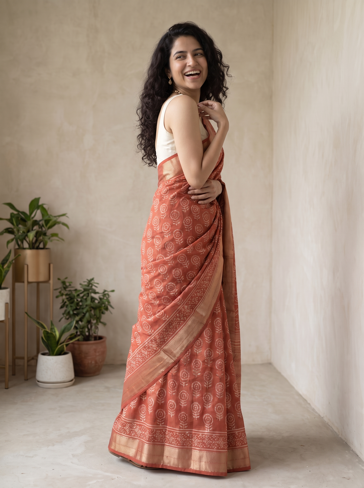 Zariya Maheshwari Cotton Silk Saree