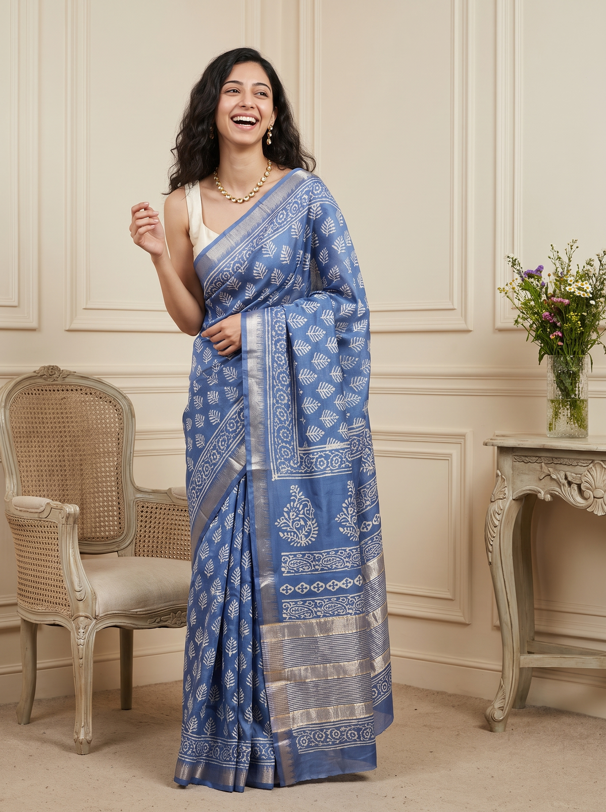 Riwaayat Maheshwari Cotton Silk Saree