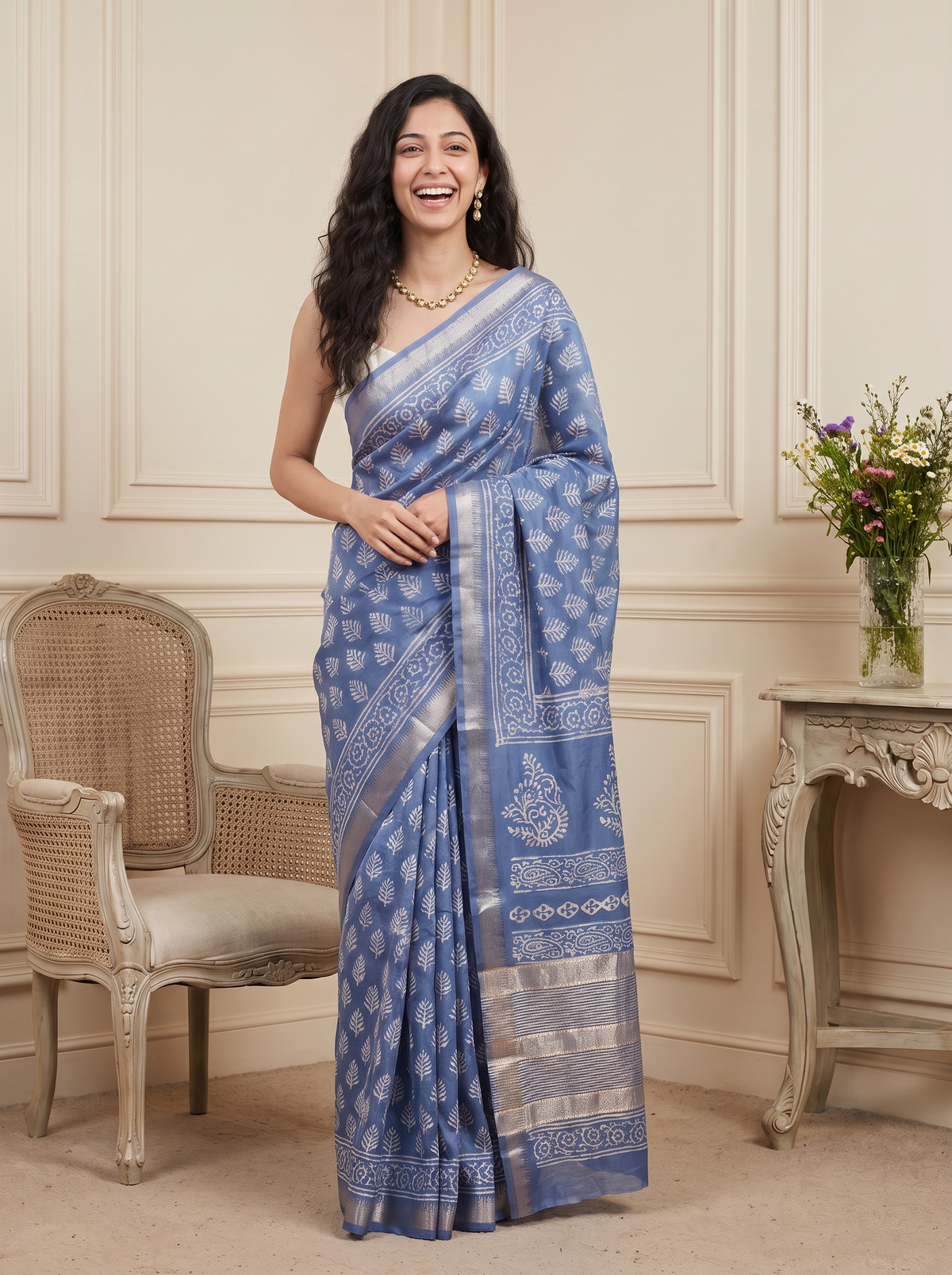 Riwaayat Maheshwari Cotton Silk Saree
