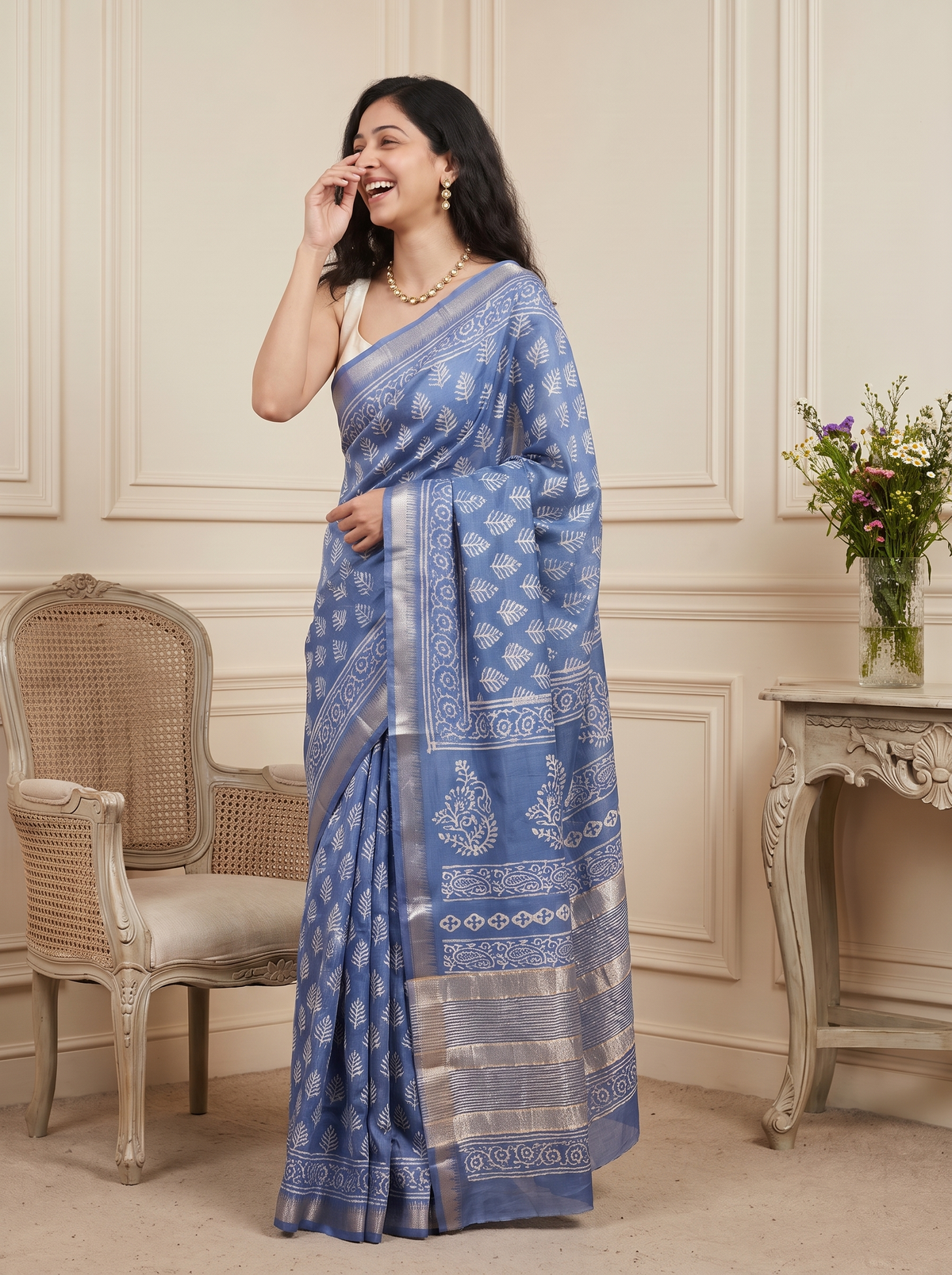 Riwaayat Maheshwari Cotton Silk Saree