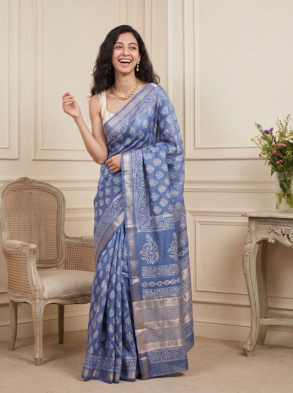 Riwaayat Maheshwari Cotton Silk Saree
