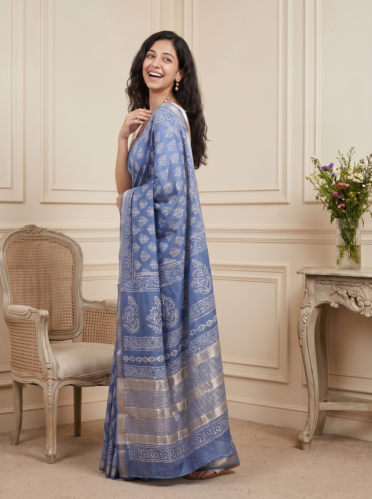 Riwaayat Maheshwari Cotton Silk Saree