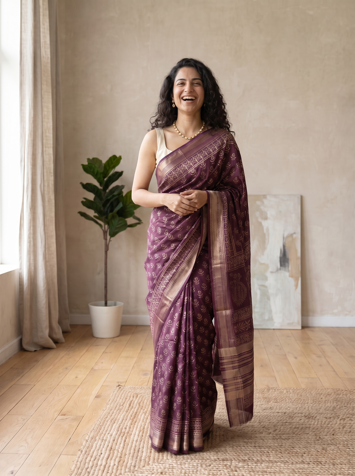 Riyasat Maheshwari Cotton Silk Saree