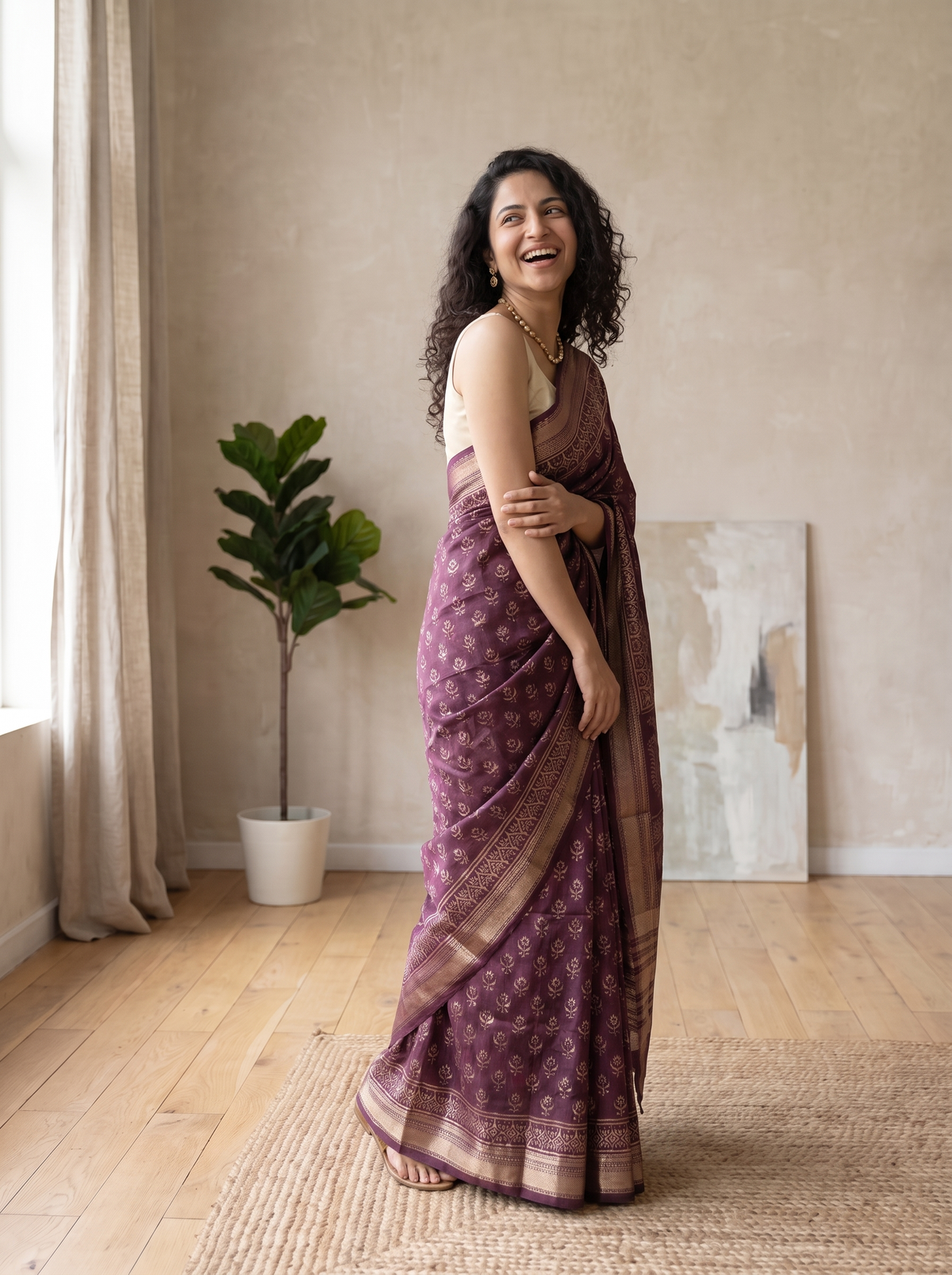 Riyasat Maheshwari Cotton Silk Saree