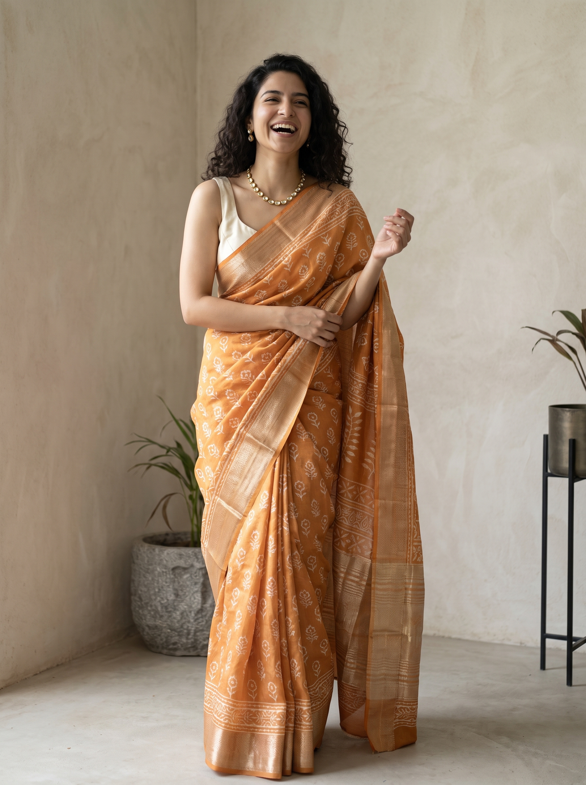 Shehzadi Maheshwari Cotton Silk Saree