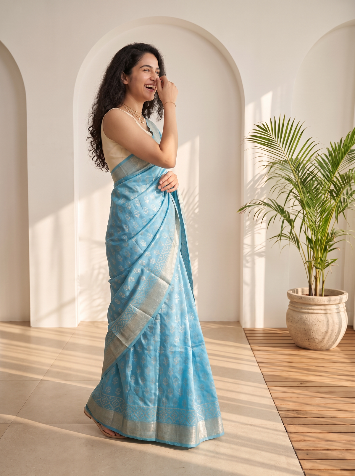 Madhavi Maheshwari Cotton Silk Saree