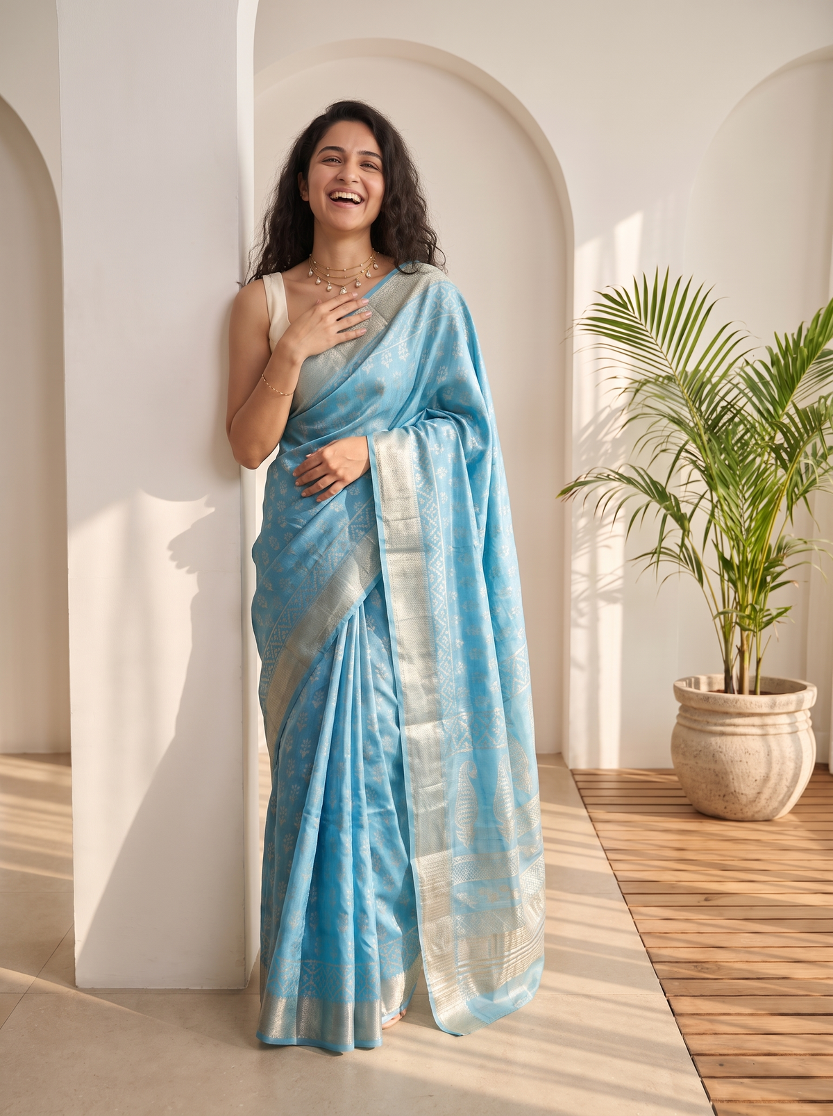 Madhavi Maheshwari Cotton Silk Saree
