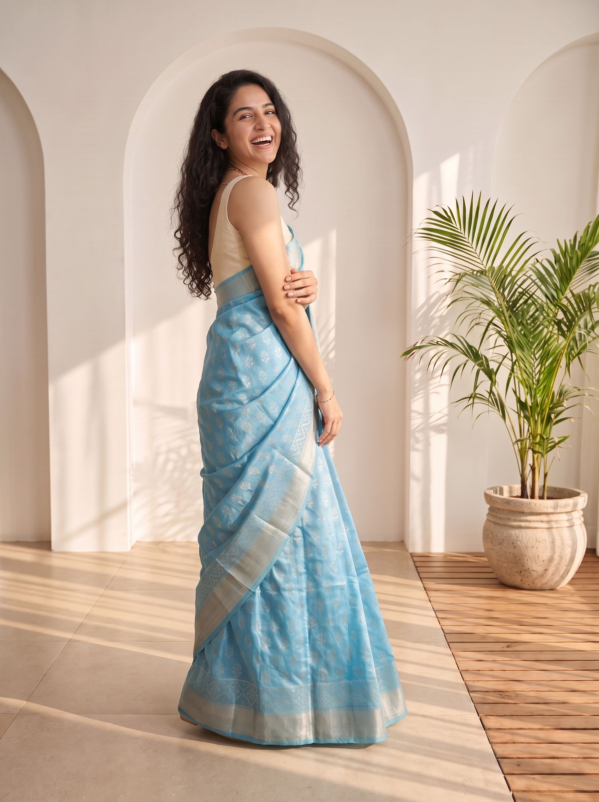 Madhavi Maheshwari Cotton Silk Saree