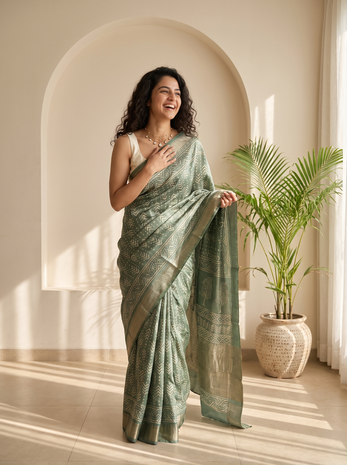 Aaranya Maheshwari Cotton Silk Saree