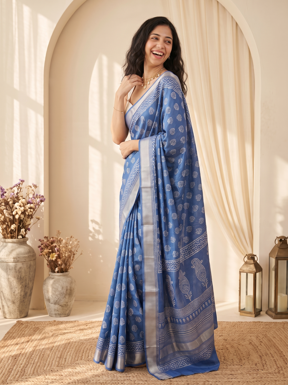 Rajnandini Maheshwari Cotton Silk Saree