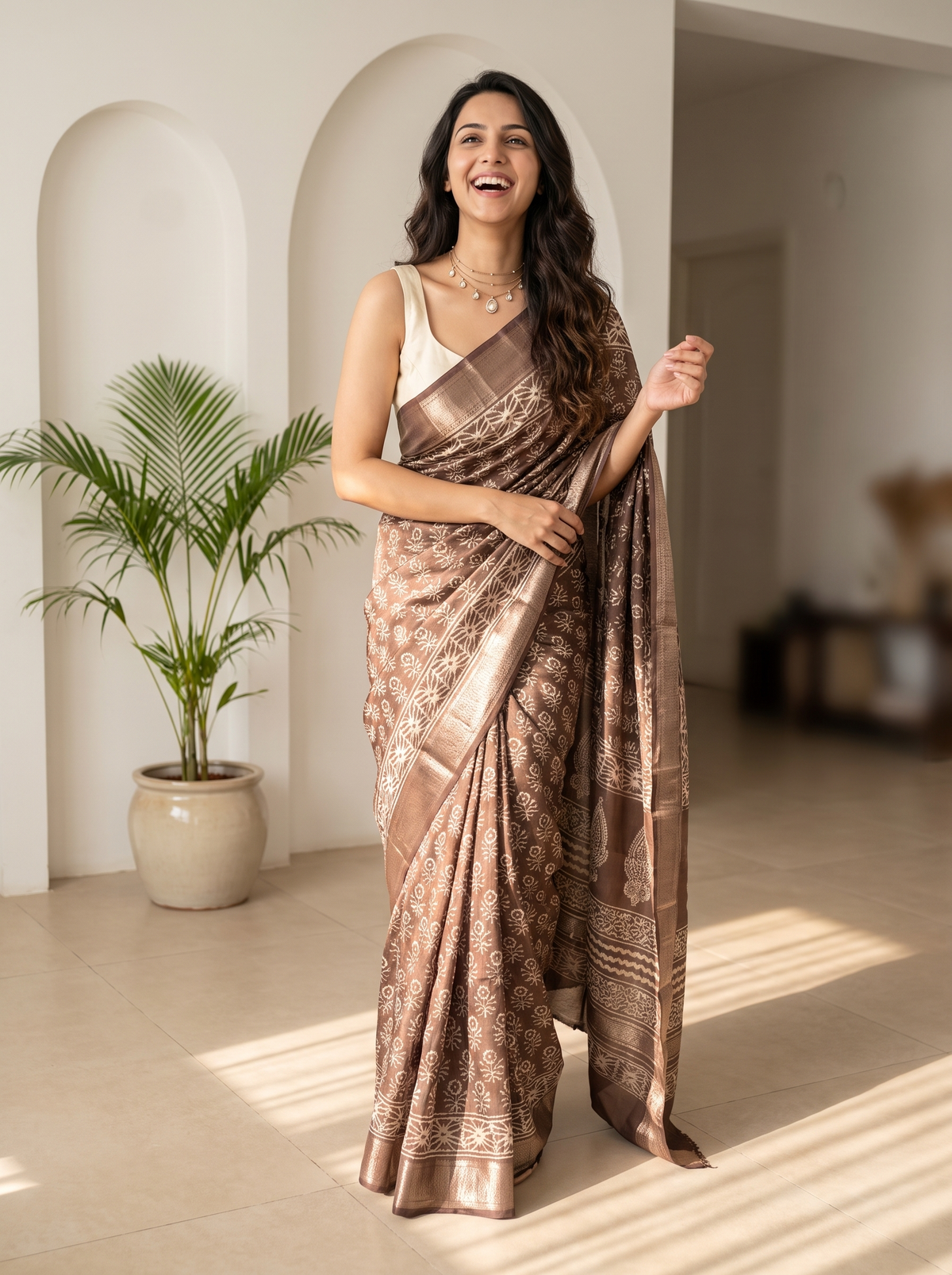 Amara Maheshwari Cotton Silk Saree