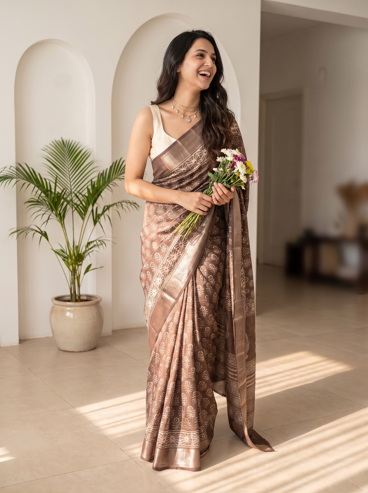 Amara Maheshwari Cotton Silk Saree