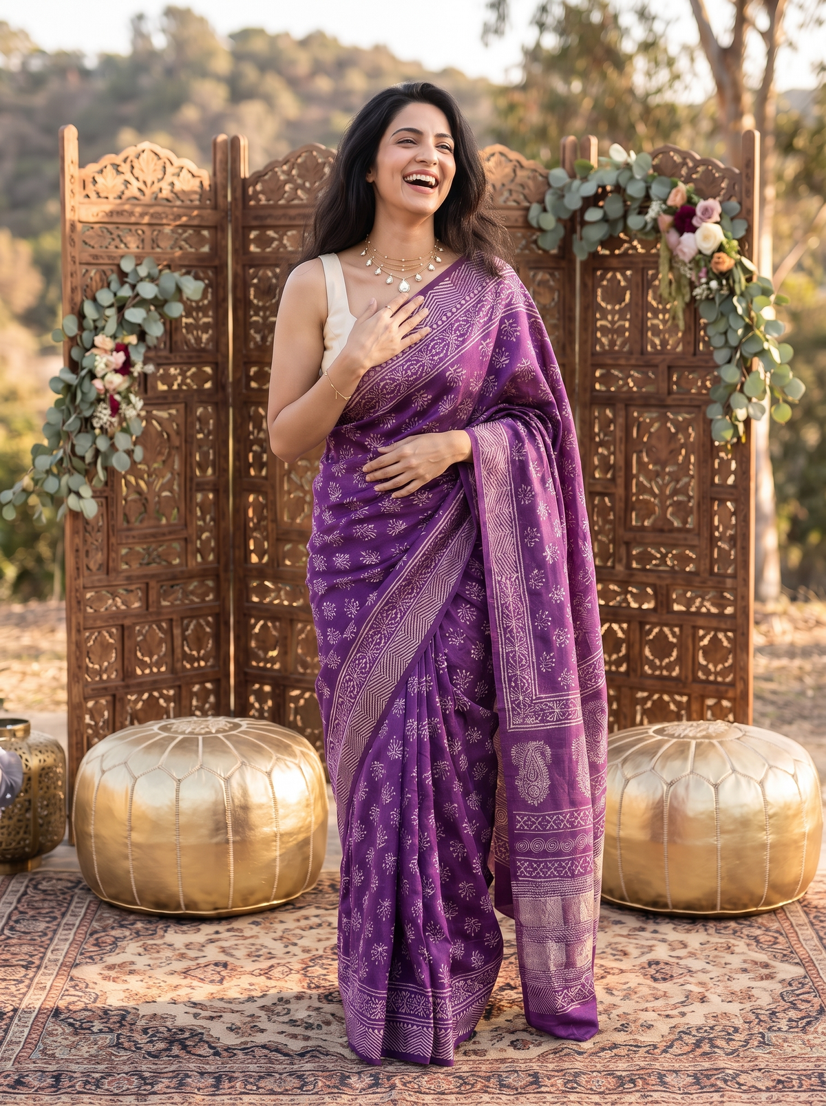 Jamun Rani Maheshwari Saree