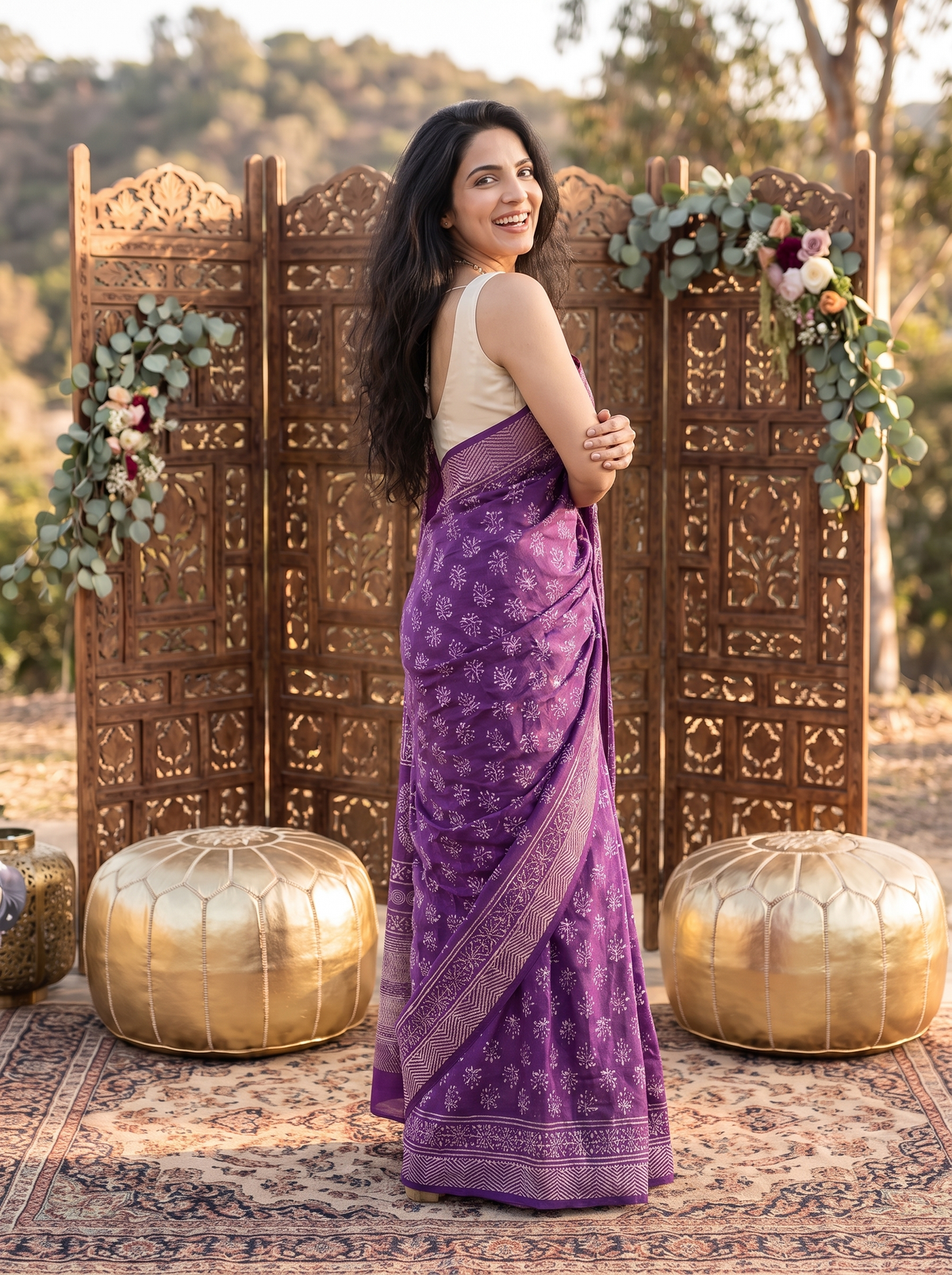Jamun Rani Maheshwari Saree