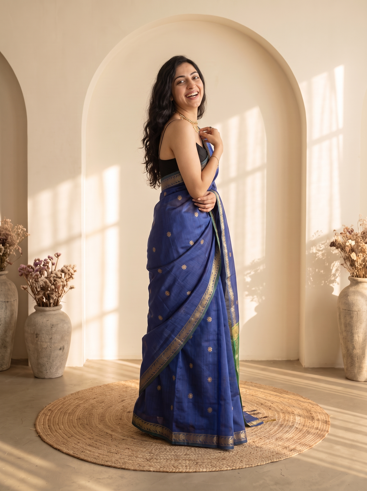Kohinoor Maheshwari Cotton Saree
