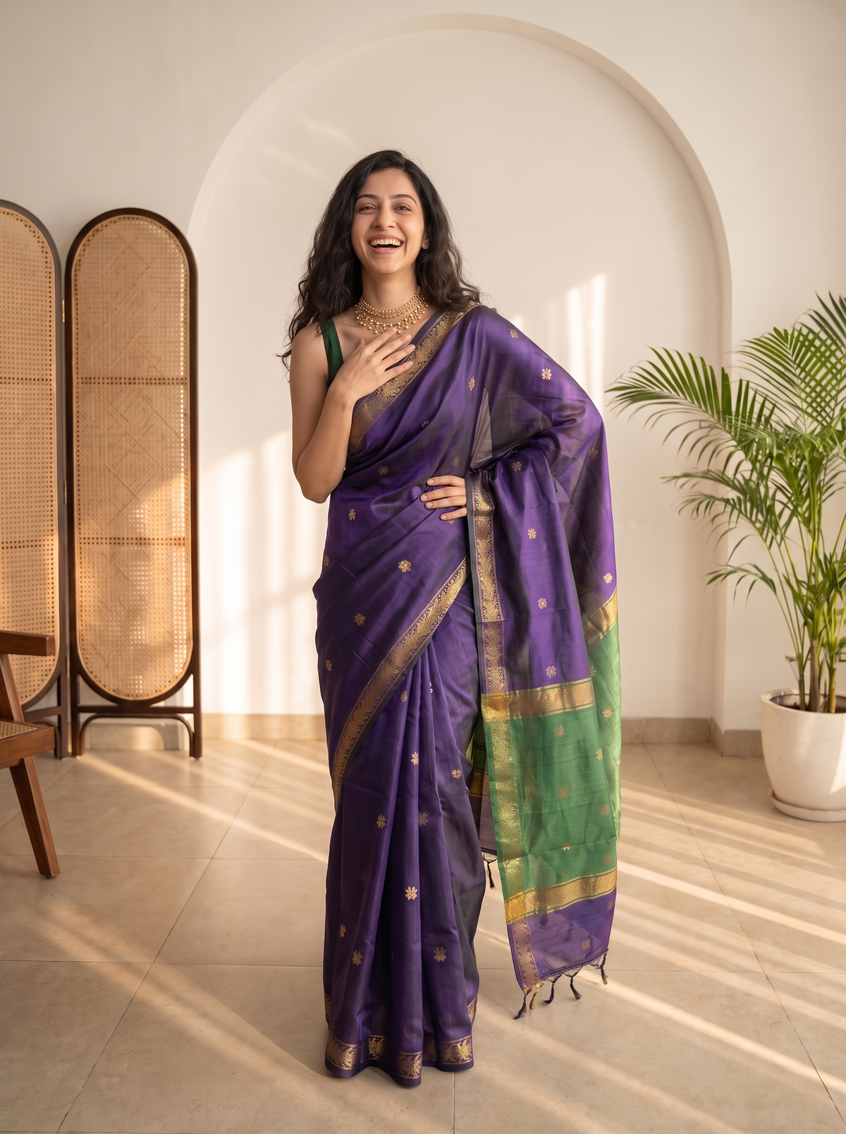 Nayab Maheshwari Cotton Saree