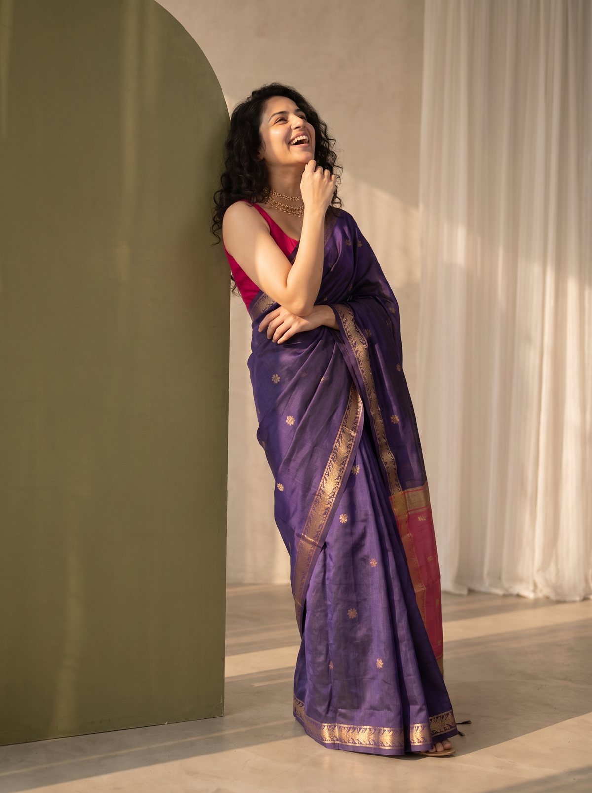 Amaira Maheshwari Cotton Saree