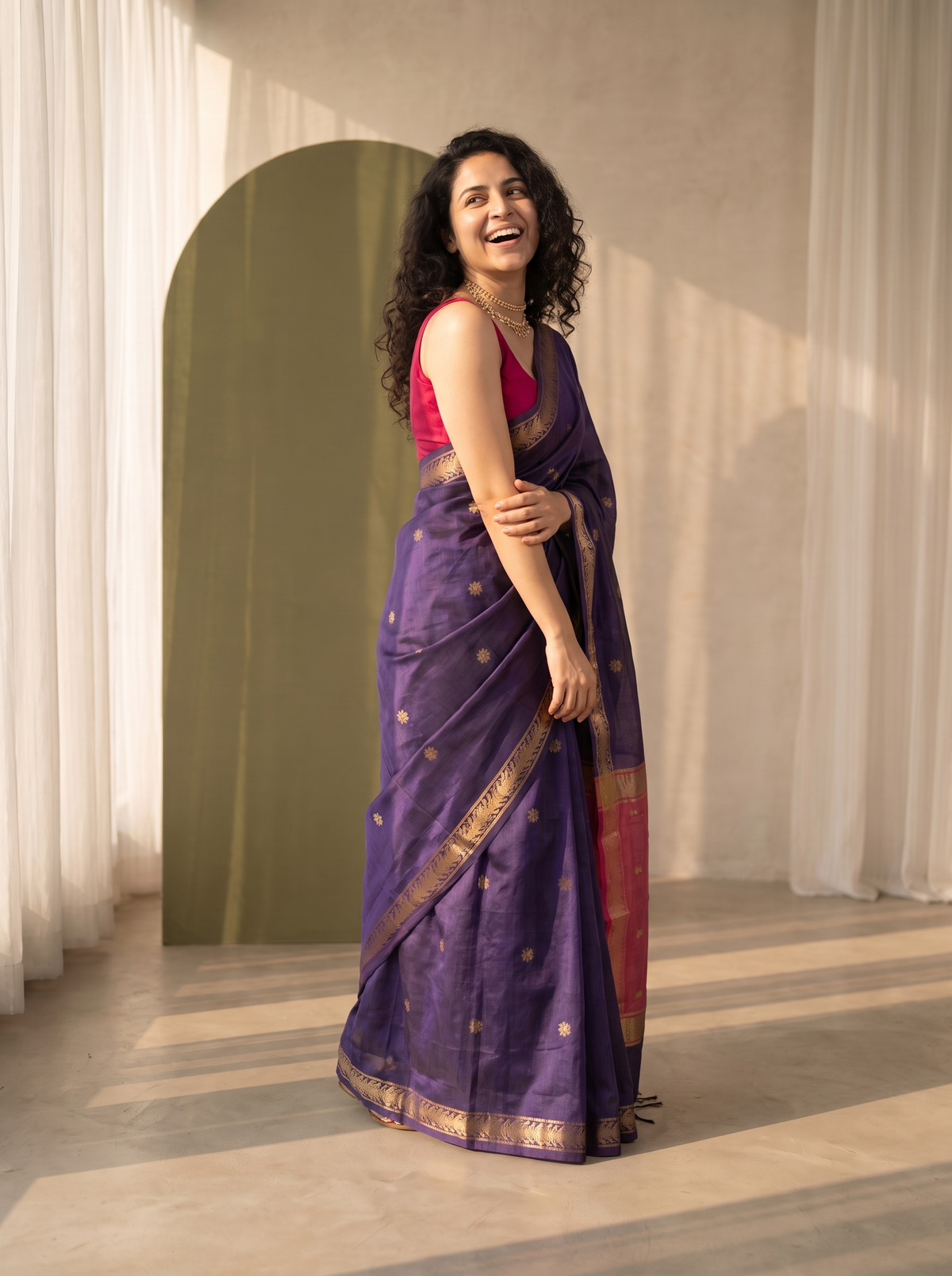 Amaira Maheshwari Cotton Saree