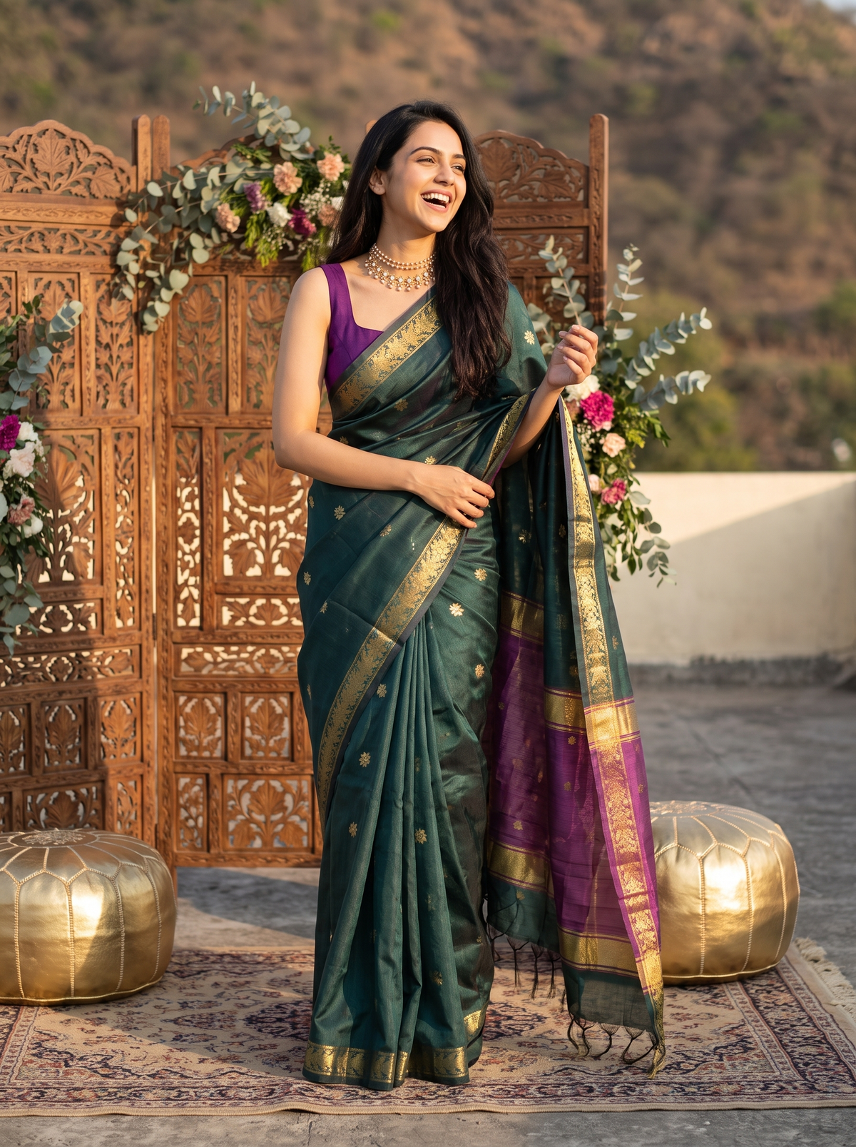 Nayab Maheshwari Cotton Saree