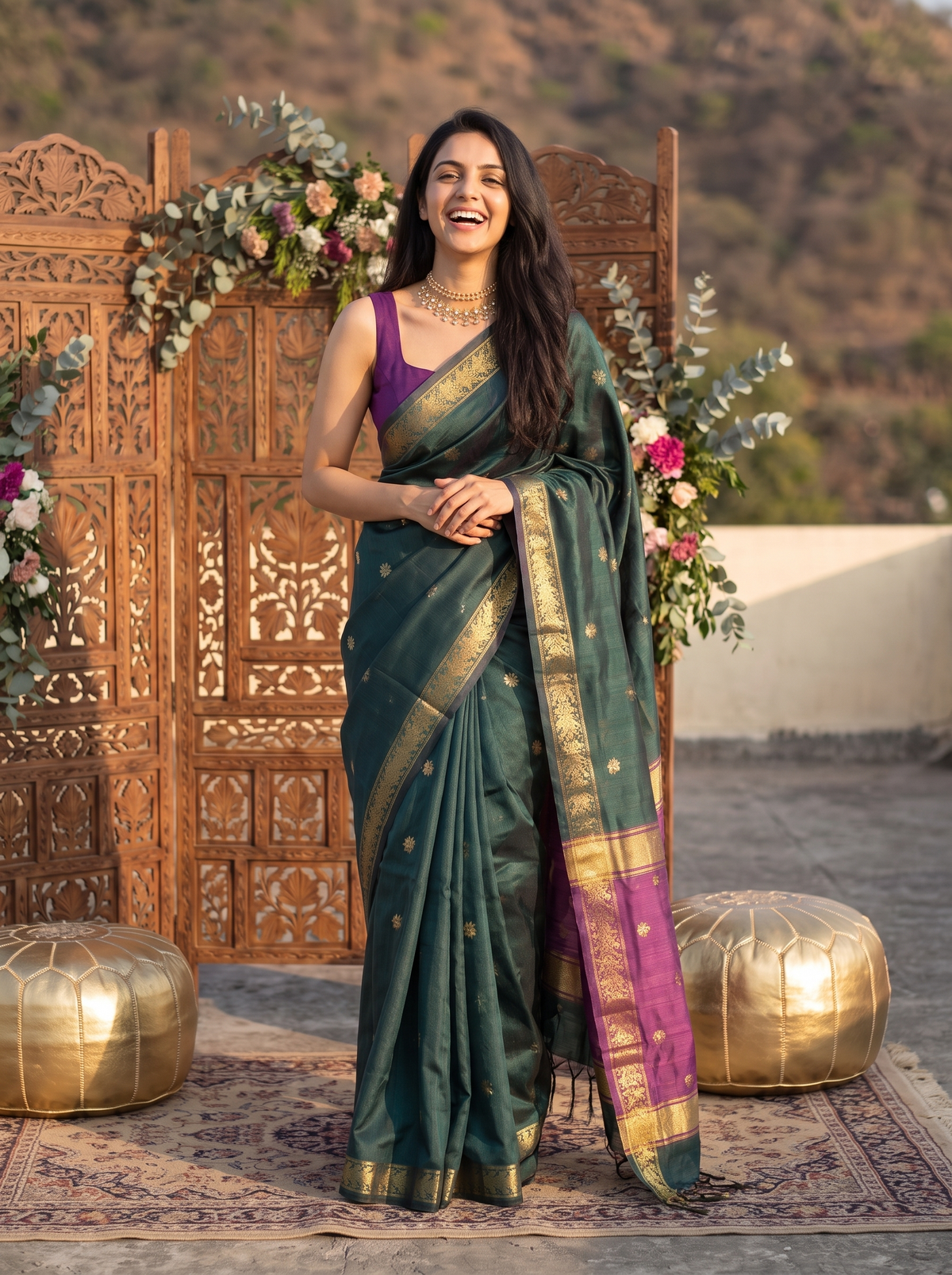 Nayab Maheshwari Cotton Saree