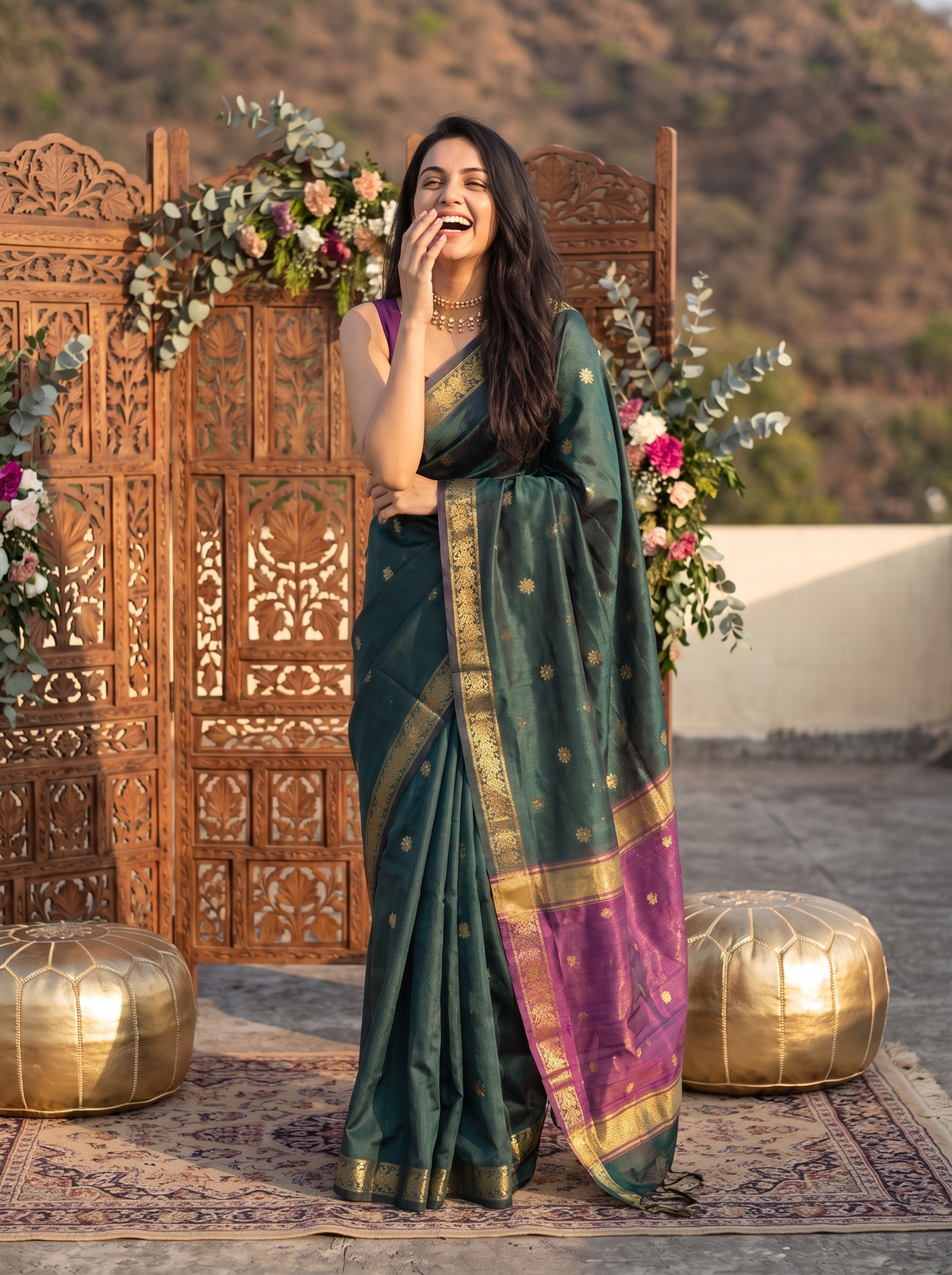 Nayab Maheshwari Cotton Saree