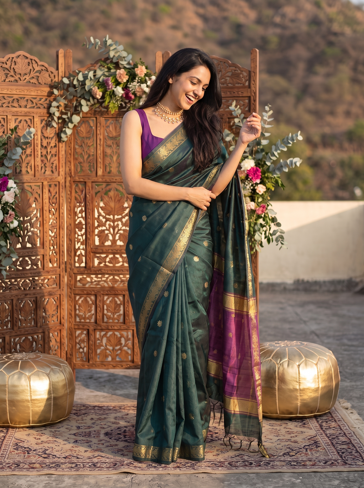 Nayab Maheshwari Cotton Saree