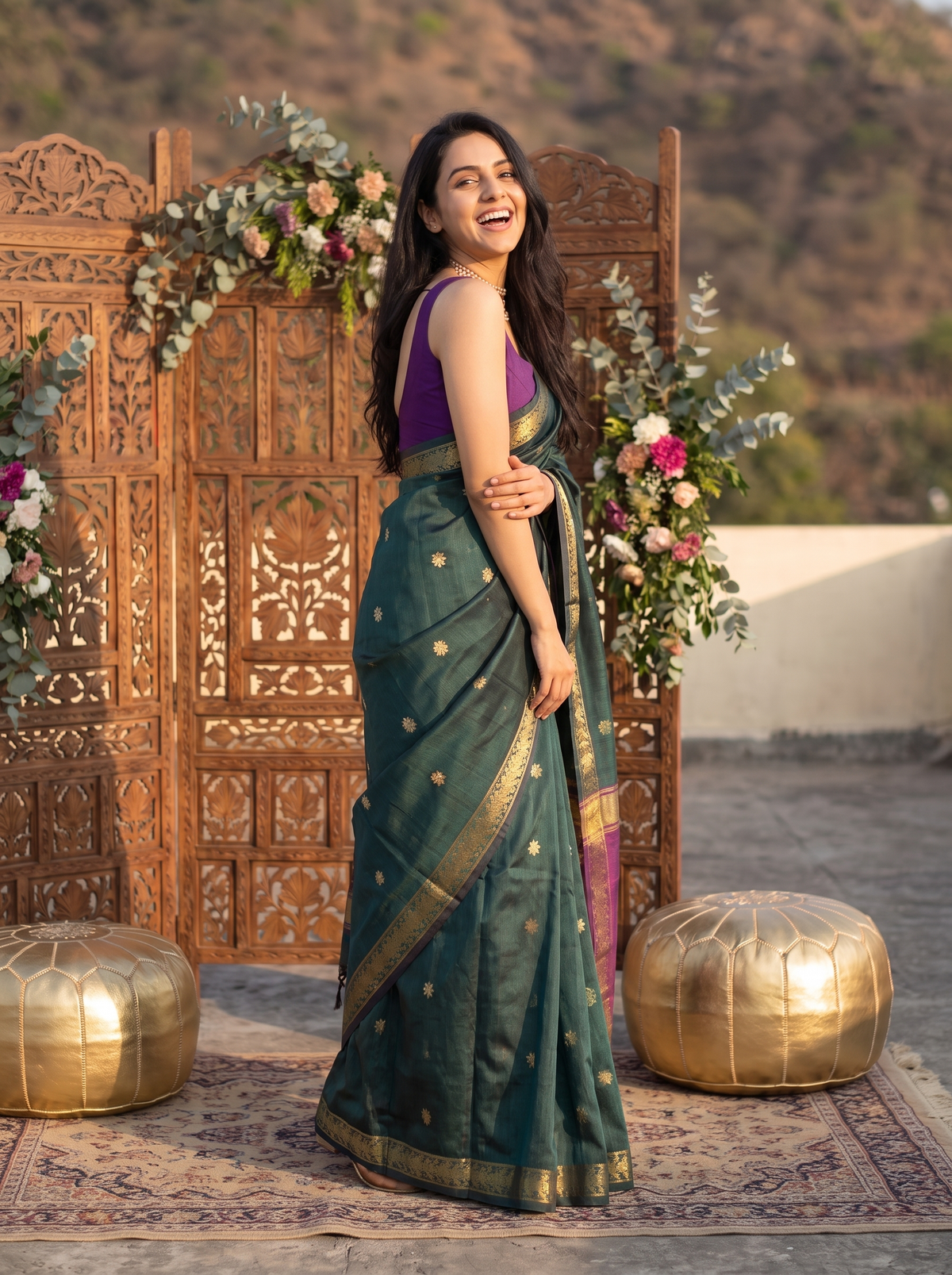 Nayab Maheshwari Cotton Saree