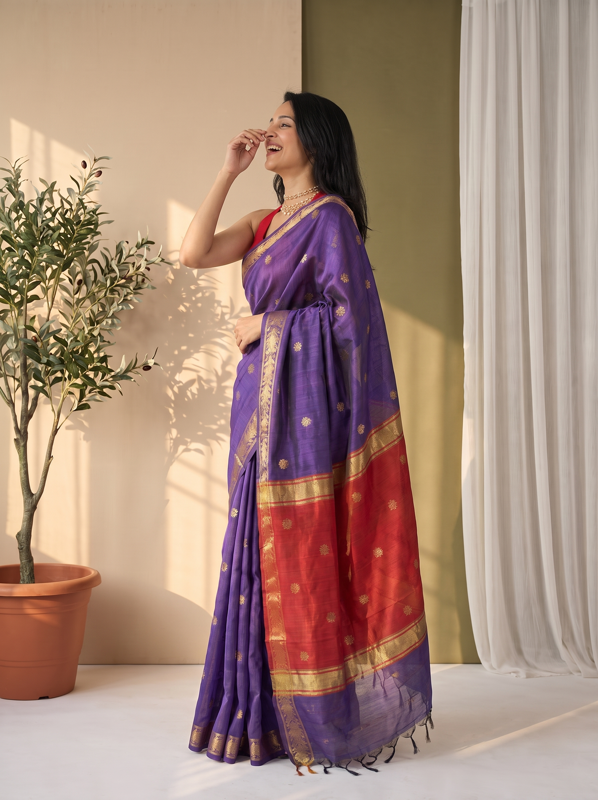 Adaa Banarasi Cotton Saree