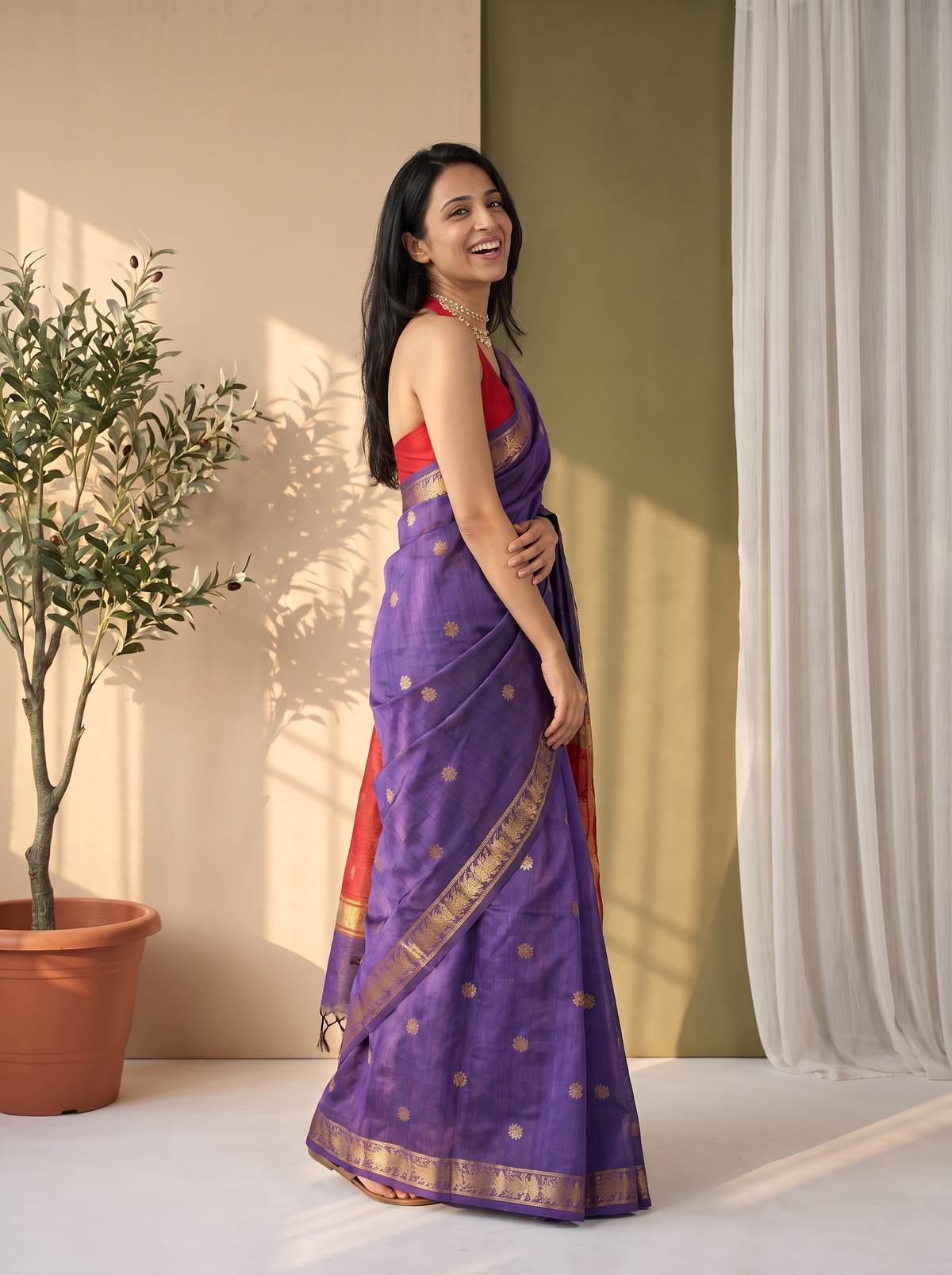 Adaa Banarasi Cotton Saree
