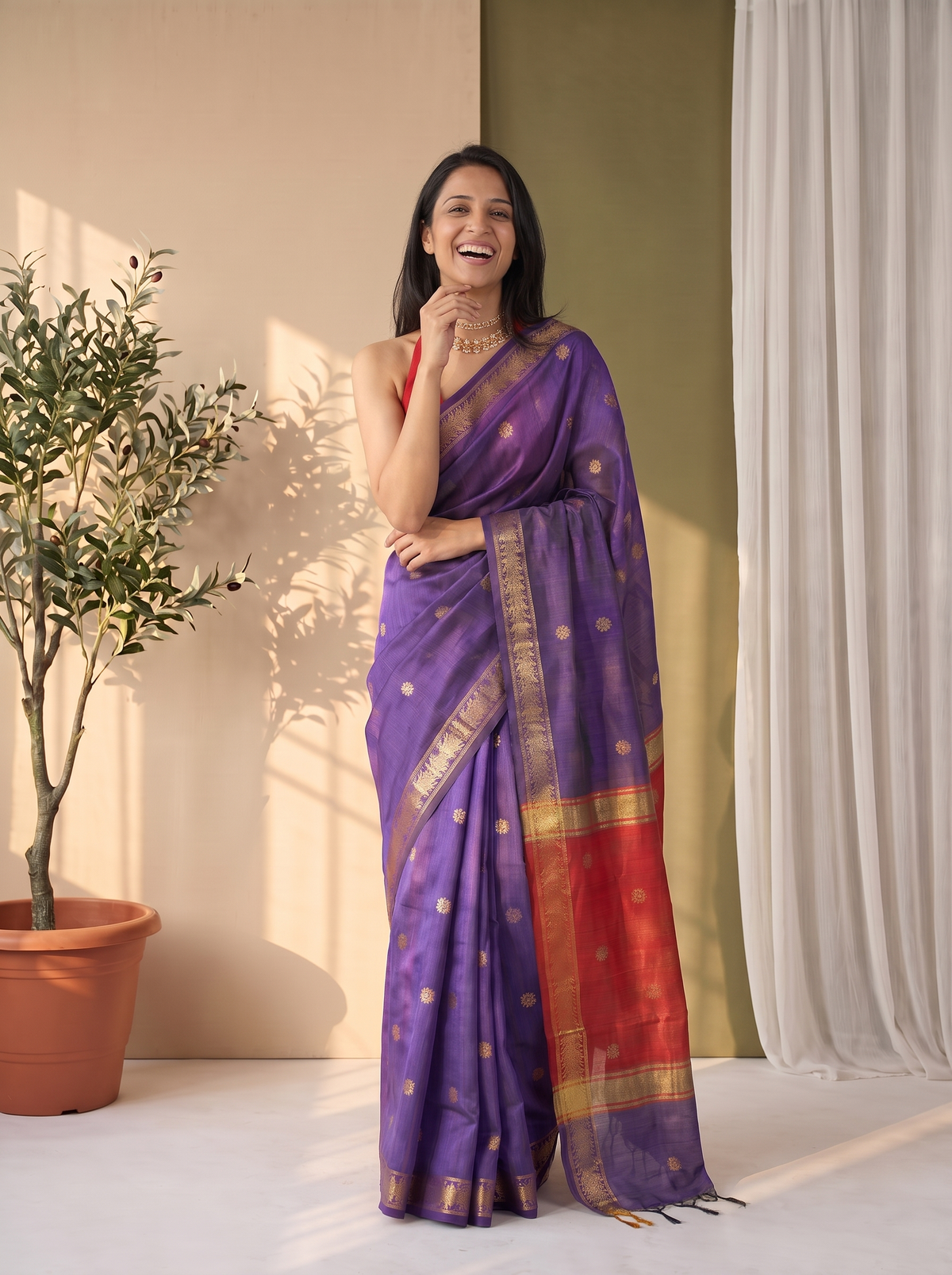 Adaa Banarasi Cotton Saree