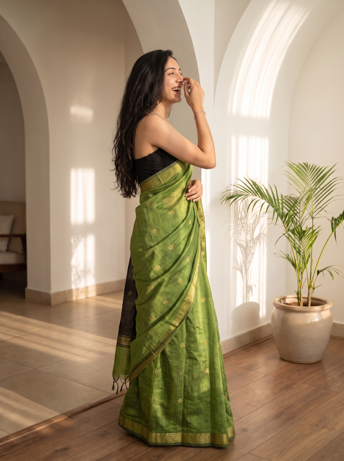 Mehervira Banarasi Cotton Saree