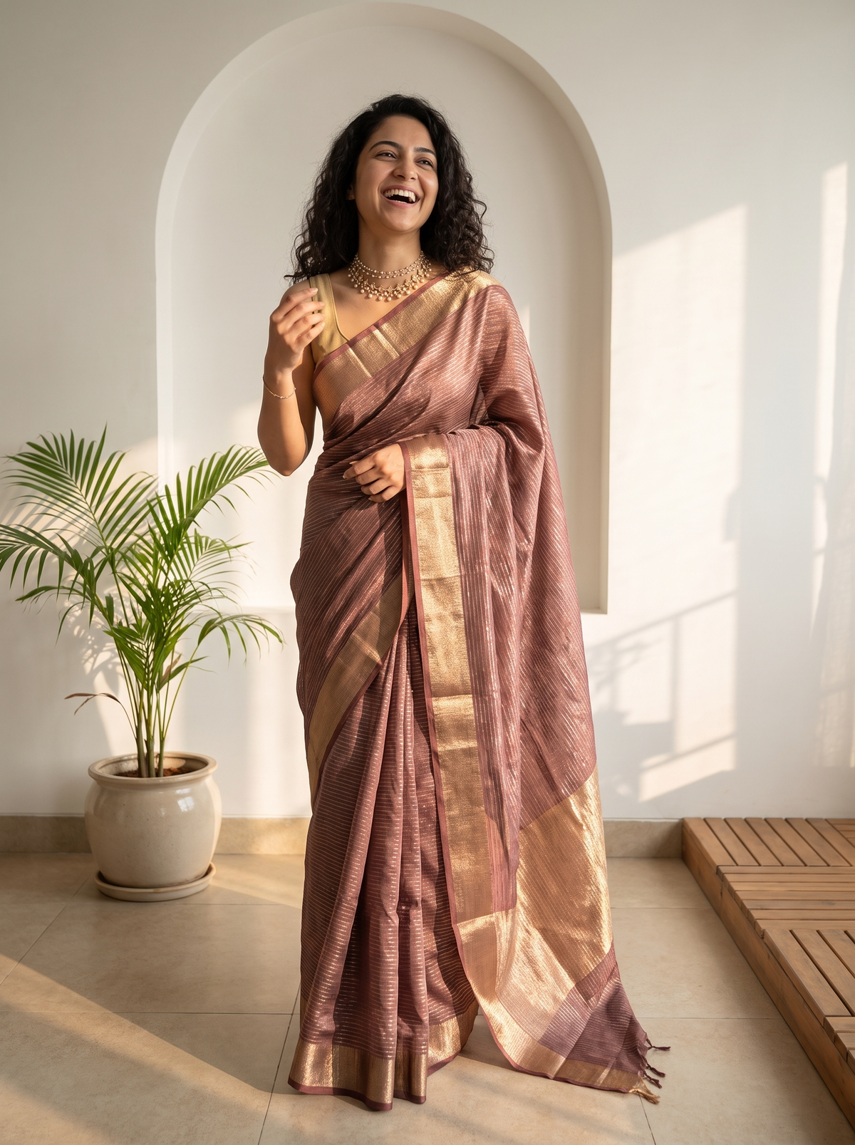 Shabnam Jari Silk Saree
