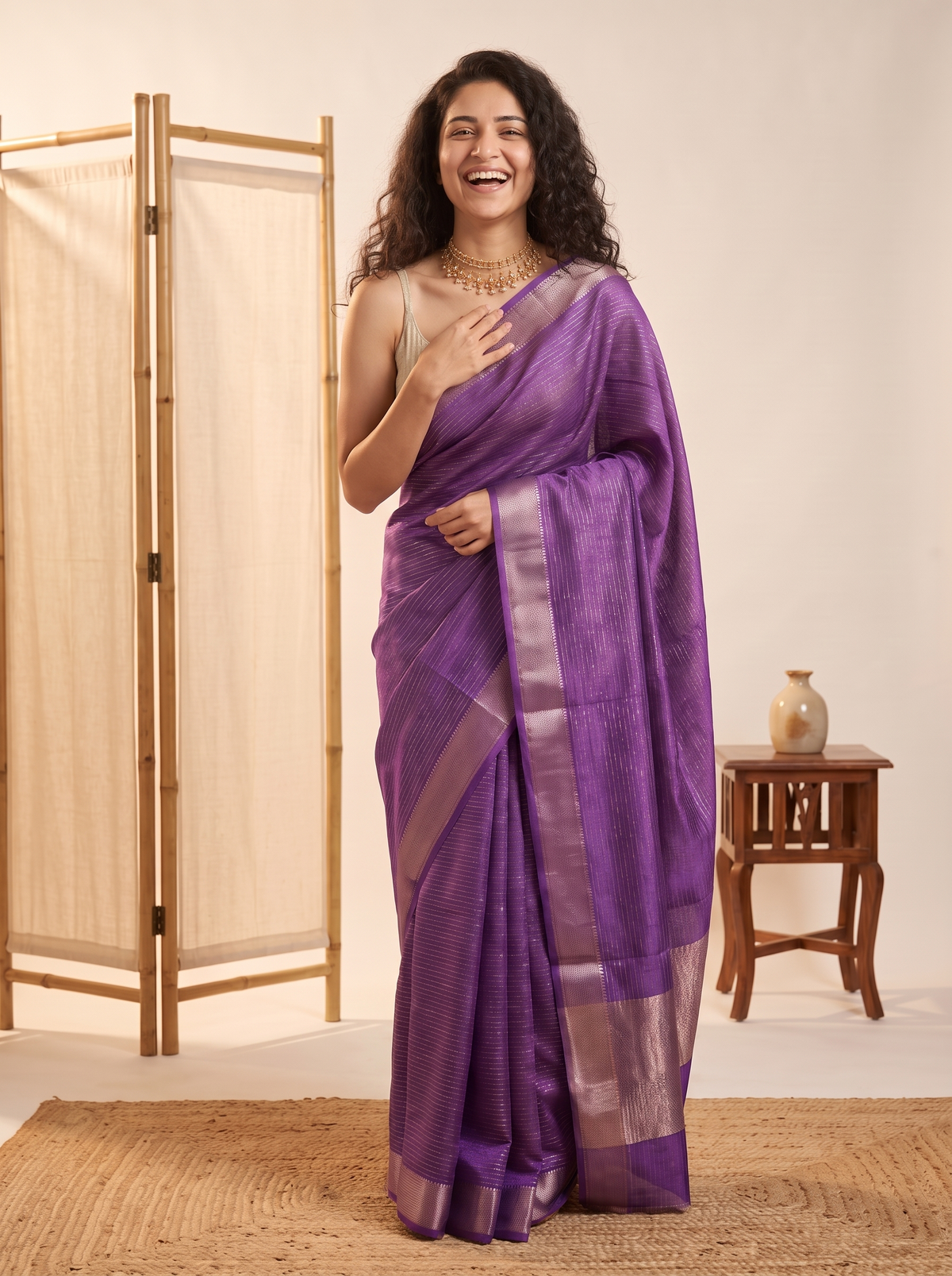 Rimjhim Jari Silk Saree