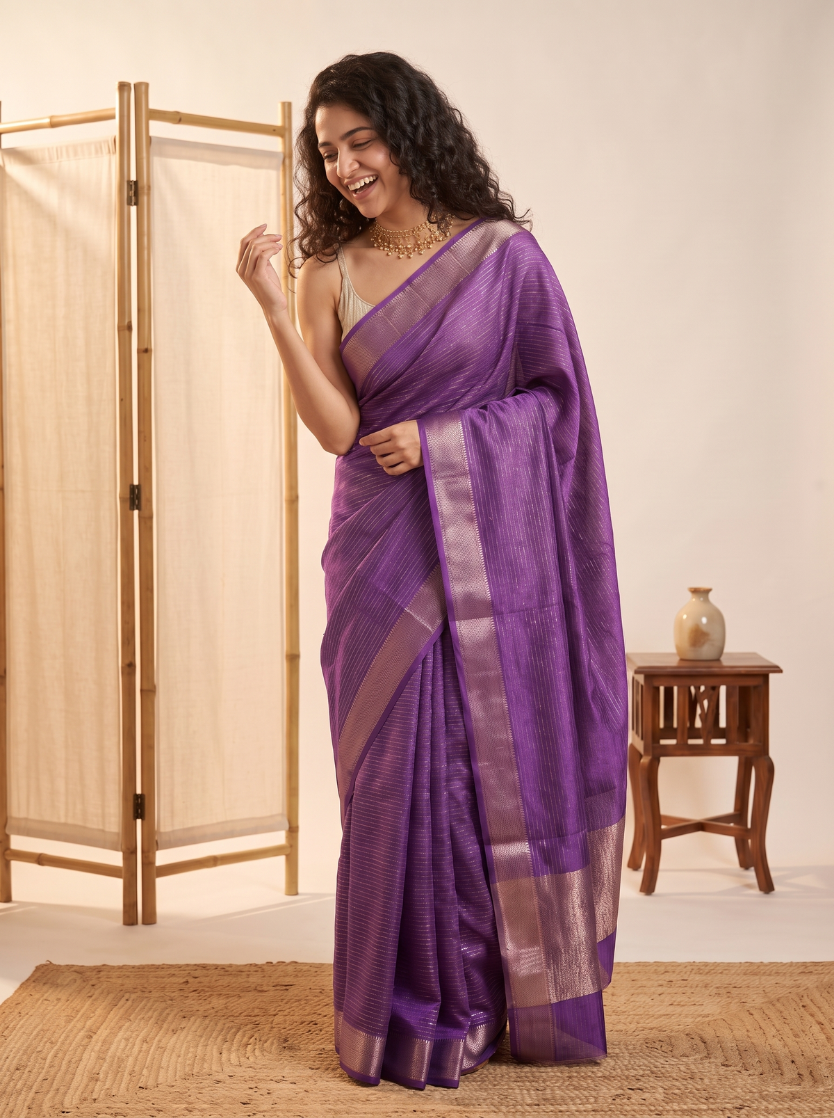 Rimjhim Jari Silk Saree