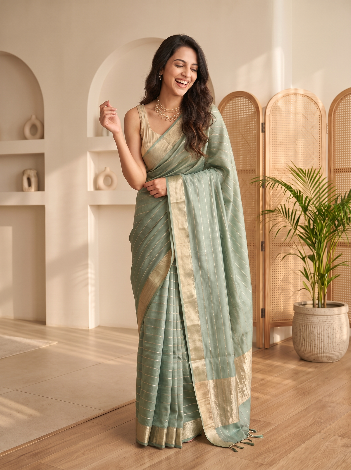 Sargam Jari Silk Saree