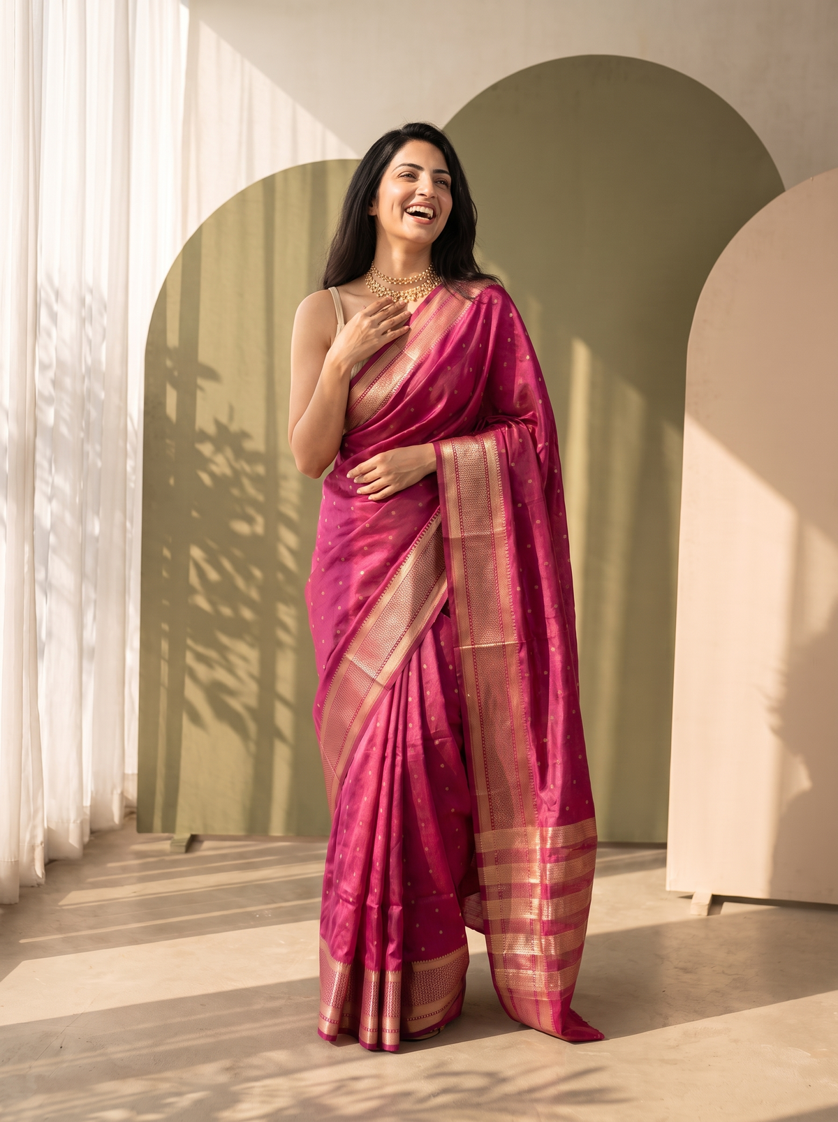 Parchhai Jari Silk Saree