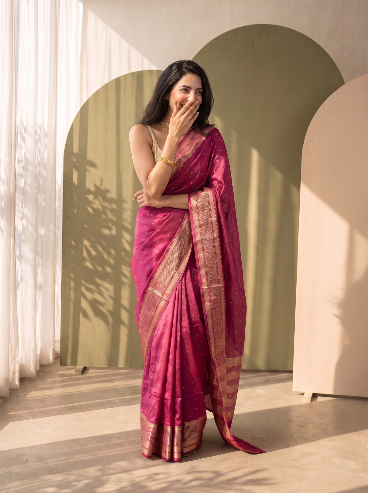 Parchhai Jari Silk Saree