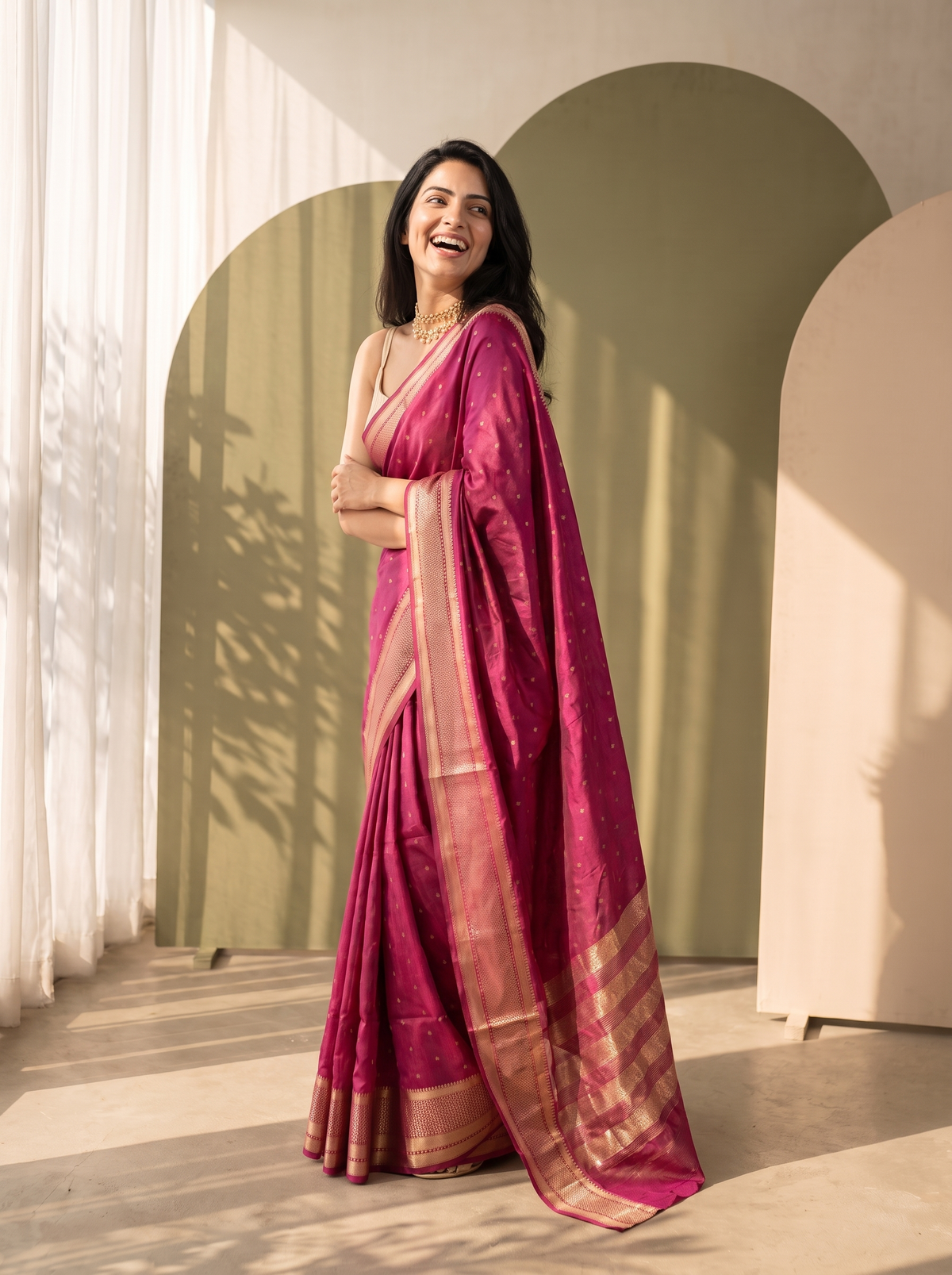 Parchhai Jari Silk Saree