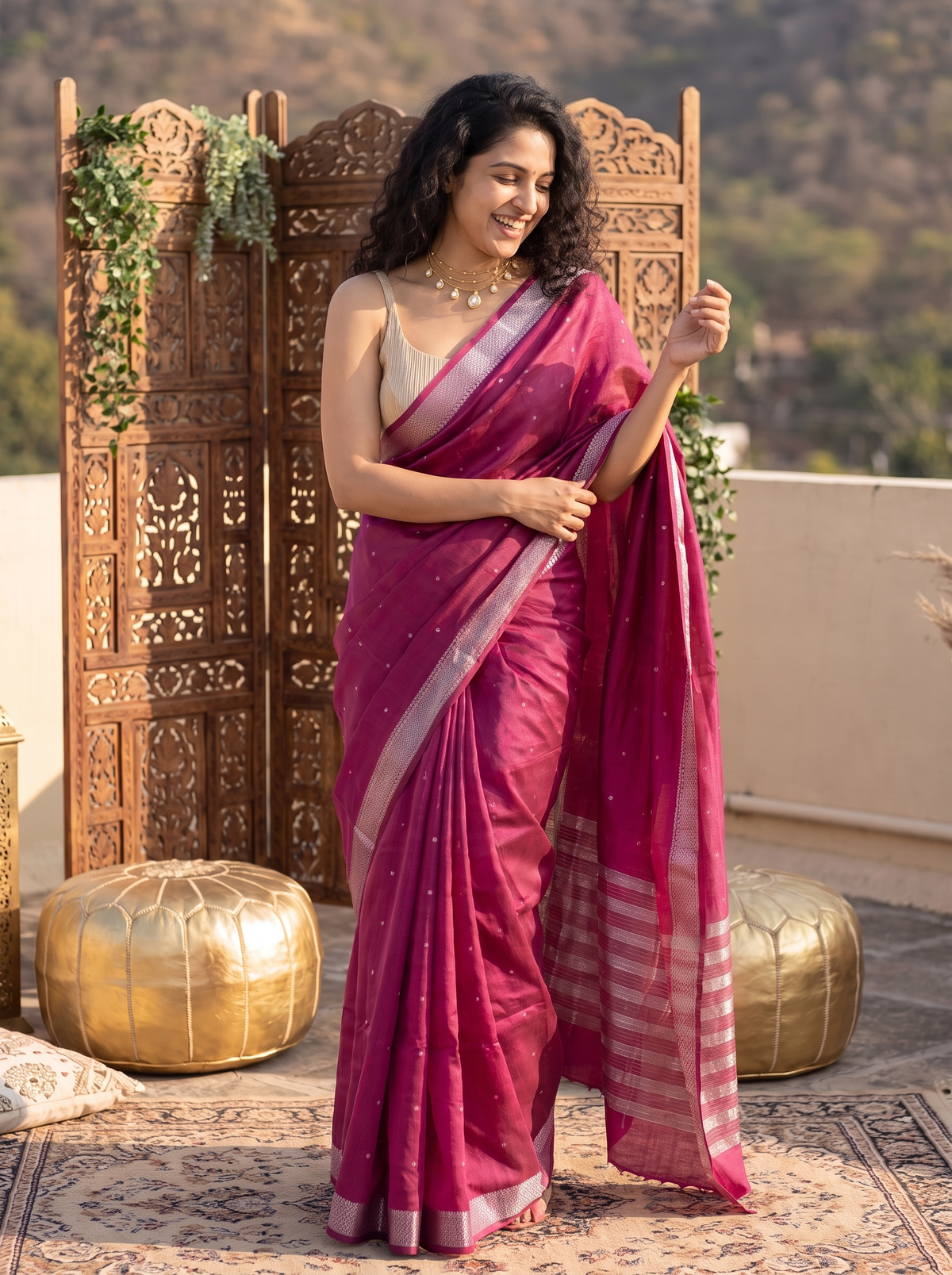 Adaakari Jari Silk Saree
