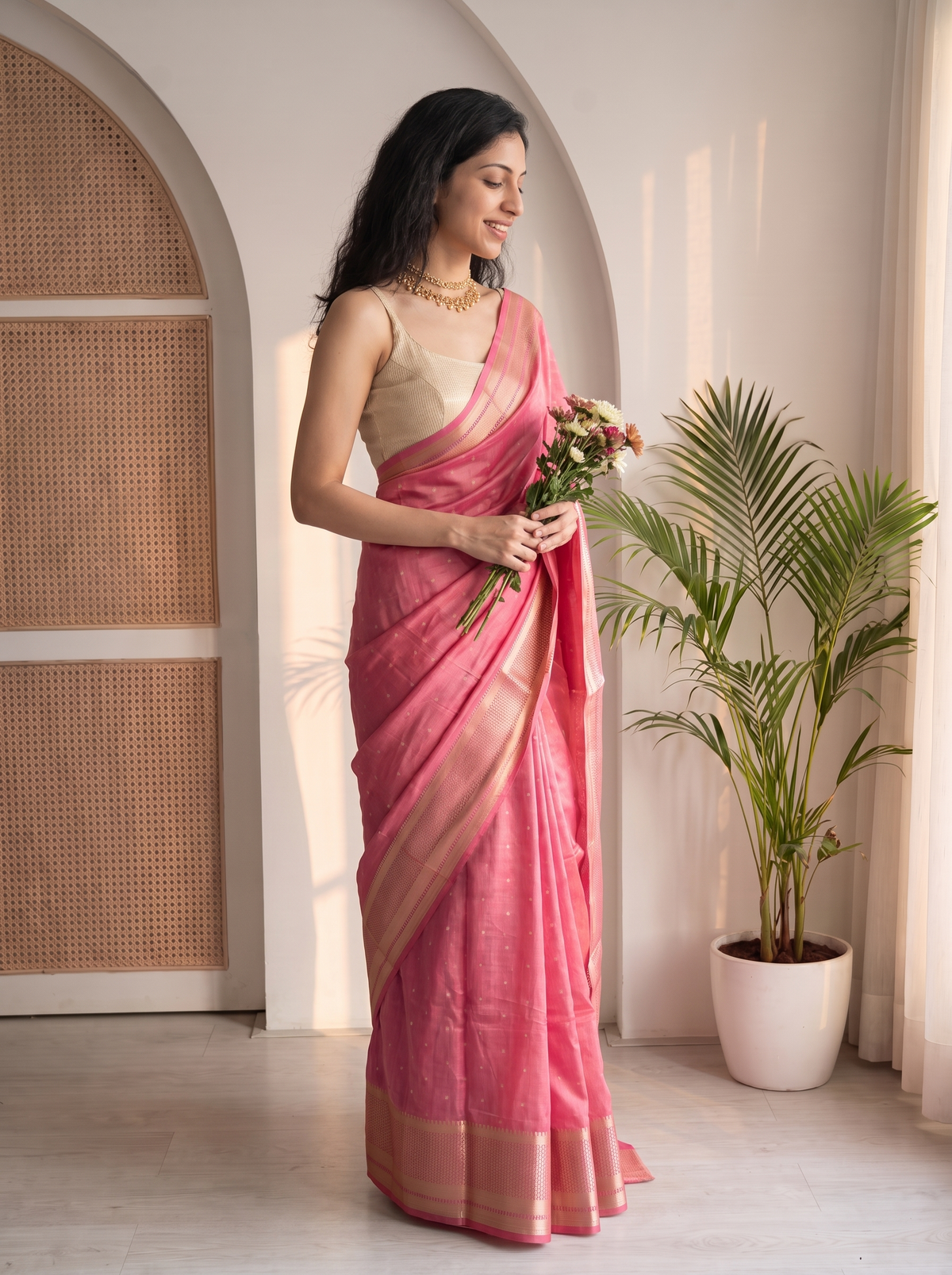 Chandbala Jari Silk Saree
