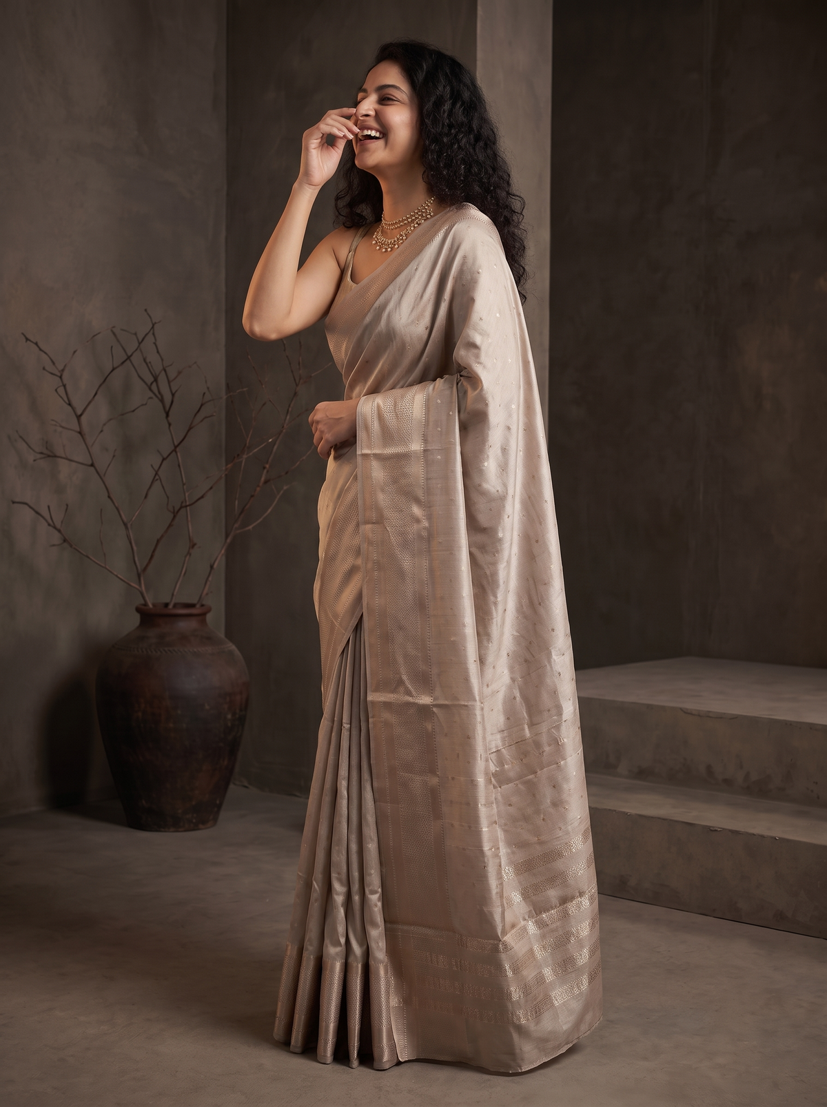 Sitara Booti Jari Silk Saree