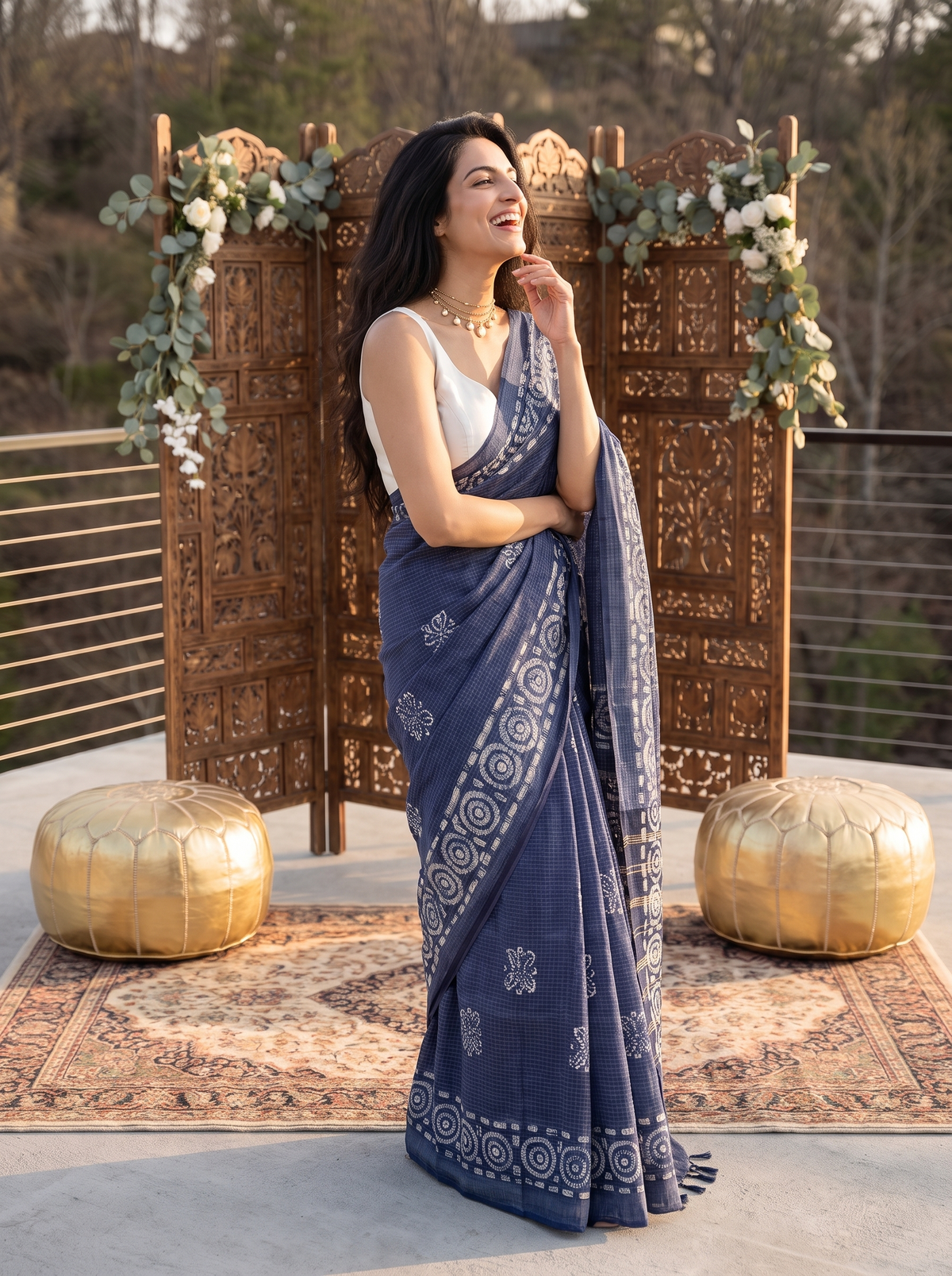 Desi Rang Batiq Saree