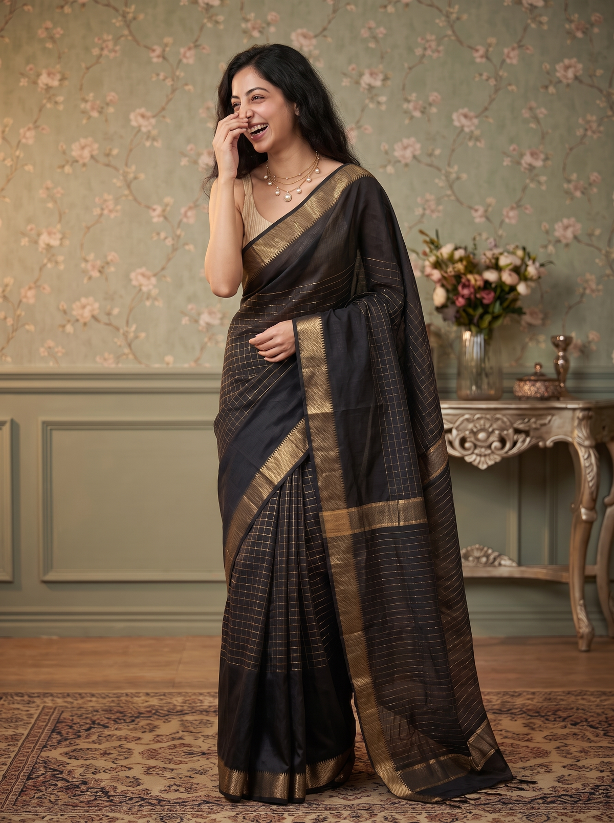 Rajamudra Jari Silk Saree
