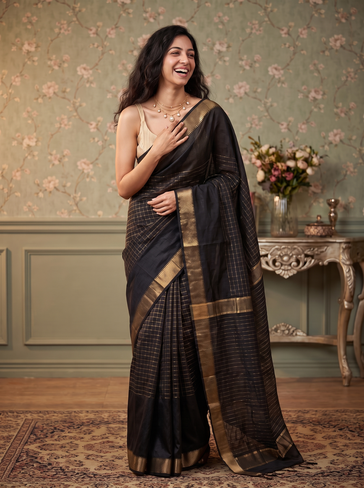 Rajamudra Jari Silk Saree