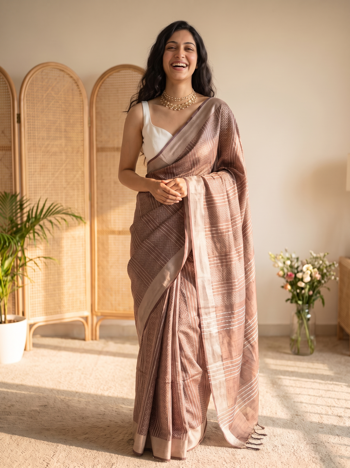 Tanushri Jari Silk Saree