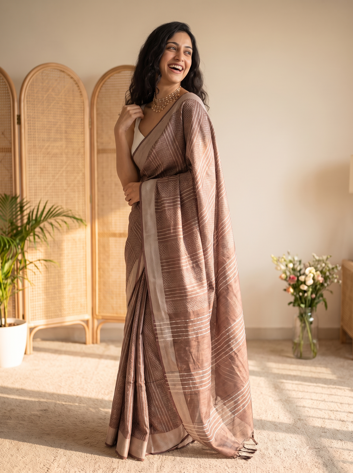 Tanushri Jari Silk Saree