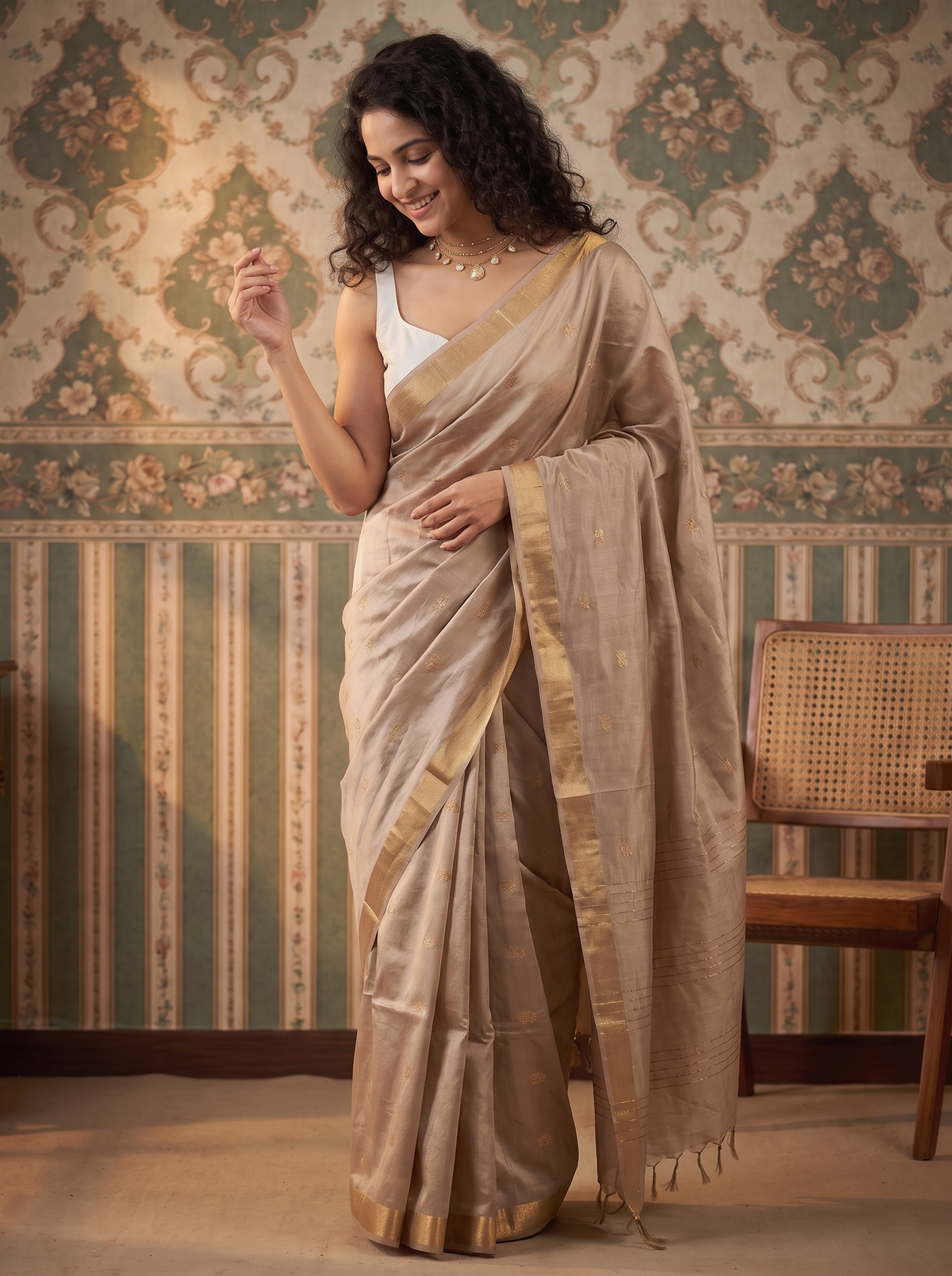 Madhavi Jari Silk Saree
