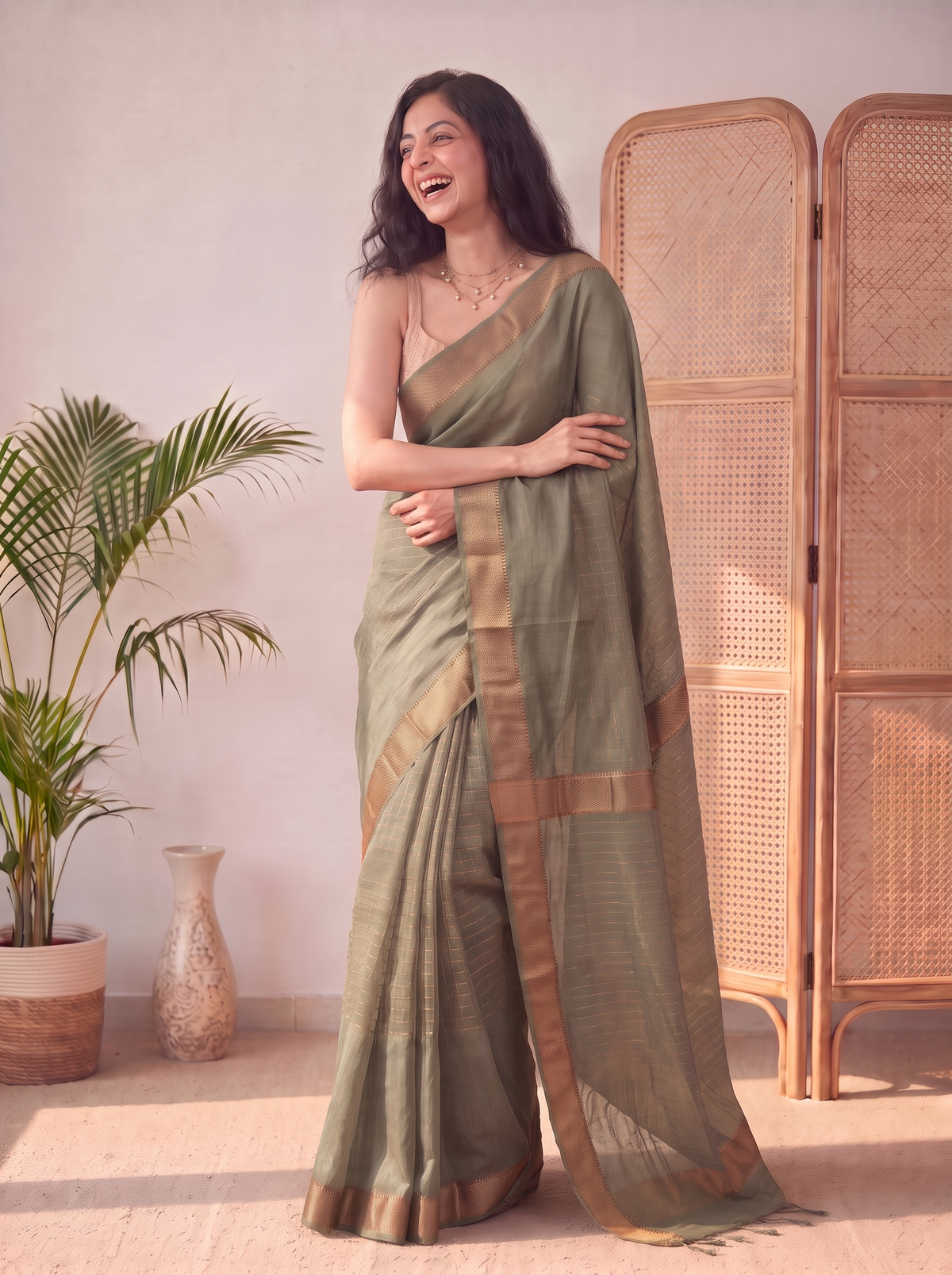 Indumati Jari Silk Saree